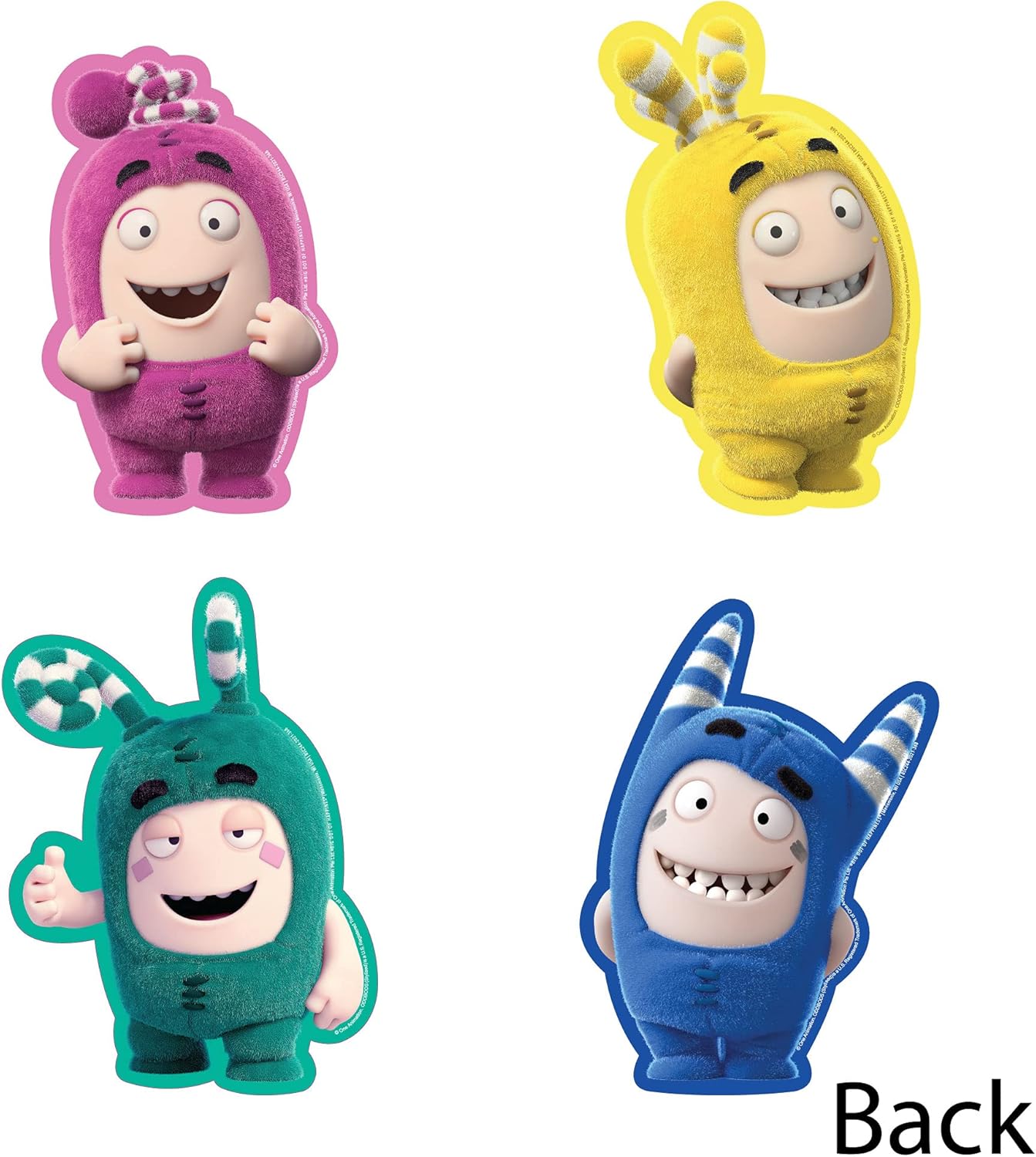 amazon com oddbods x big dot of happiness pogo newt bubbles zee decorations diy kids birthday party essentials set of 20 toys games