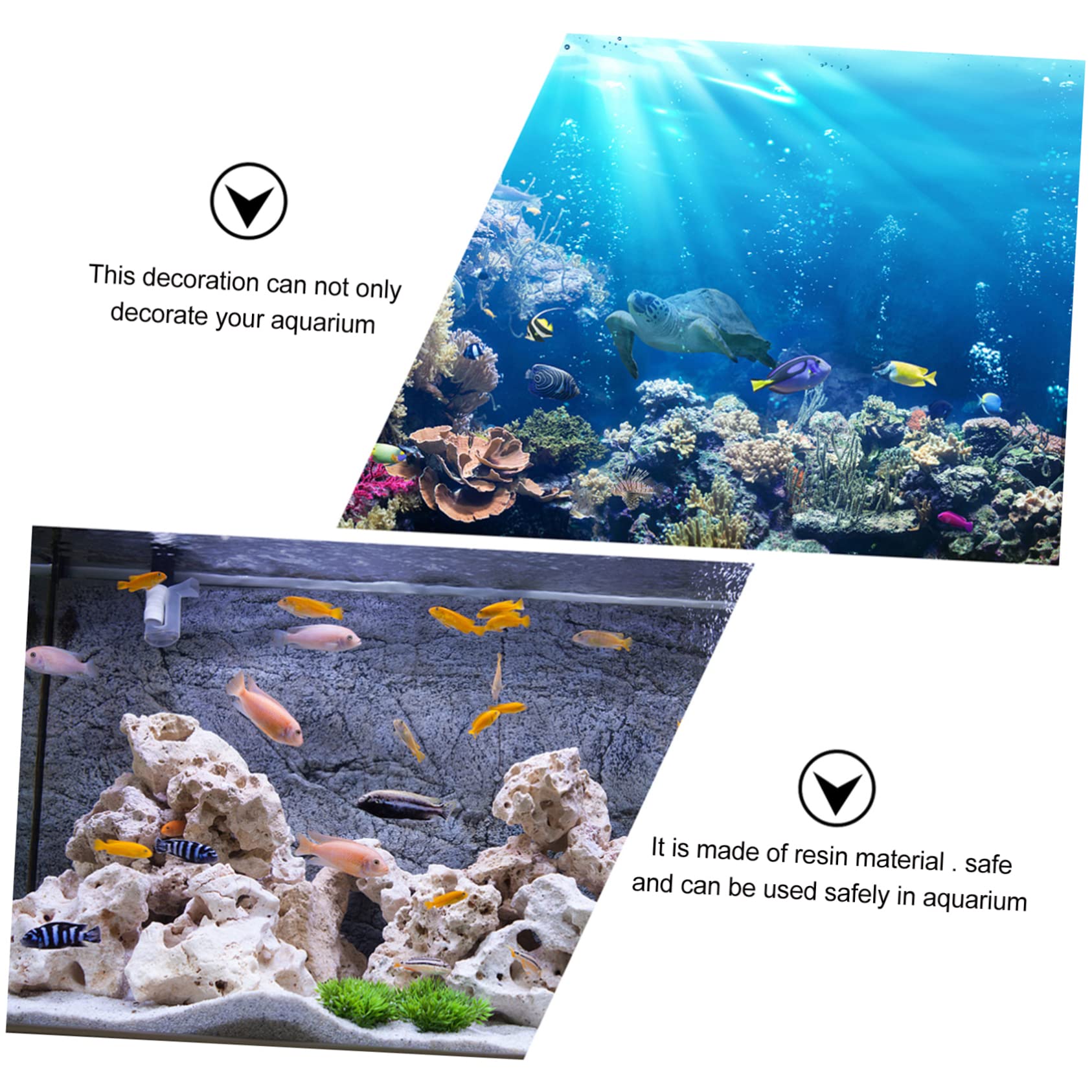 TOYANDONA 3piezas Decoración De Acuarios Caja del De Roja Adorno para Peceras y Acuarios Accesorios para Decorar Espacios Acuáticos y Hogares