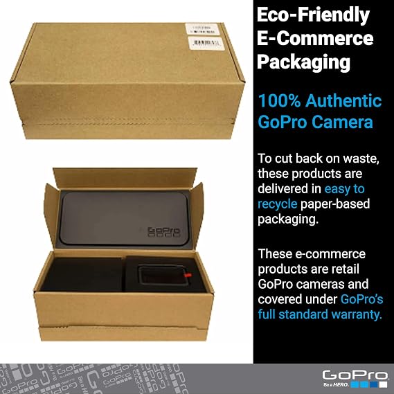 GoPro Hero12 Black E-Commerce Package - Waterproof Action Camera with 5.3K60 Ultra HD Video, 27MP Photos, HDR, 1/1.9 Image Sensor, Live Streaming, Webcam, Stabilization