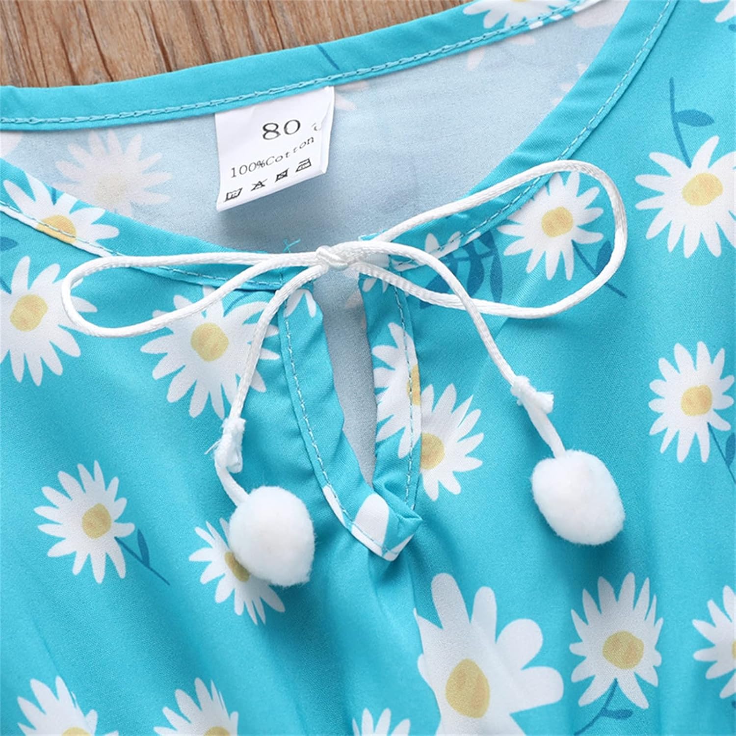 Toddler Kids Baby Girls Swimwear Cover Up Summer Leopard Rainbow Tassel Beach Dress Pompom Poncho Rash Guards Swimsuits Bikini Cover Ups Dress Big Girls (Blue, 2-3 Years): Clothing, Shoes & Jewelry