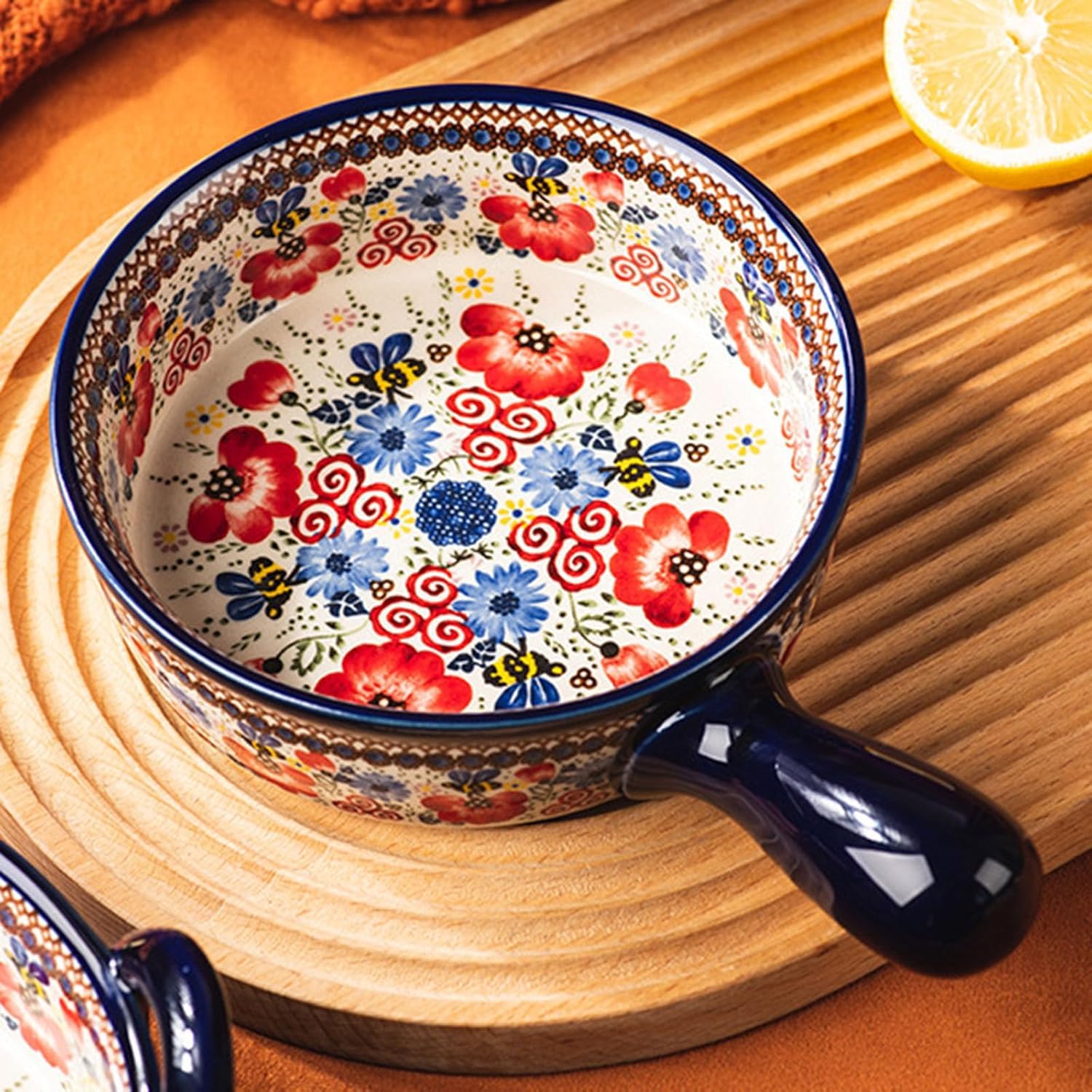 Naczynie Do Pieczenia Lasagne W Stylu Polskim, Prostokątna Forma Do Lasagne Ceramiczna, Naczynia W Stylu Vintage W Kształcie Piekarnika, Tapas Do Ciasta, Kuchenka Mikrofalowa I ża, 1900ml