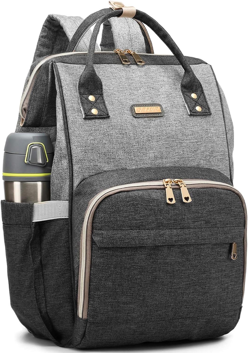 Baby Changing Bag Backpack, Multi Function Nappy Change Rucksack, Upgraded Diaper Bags Waterproof Travel Back Pack with Stroller Straps for Mum Dad Large Capacity Durable