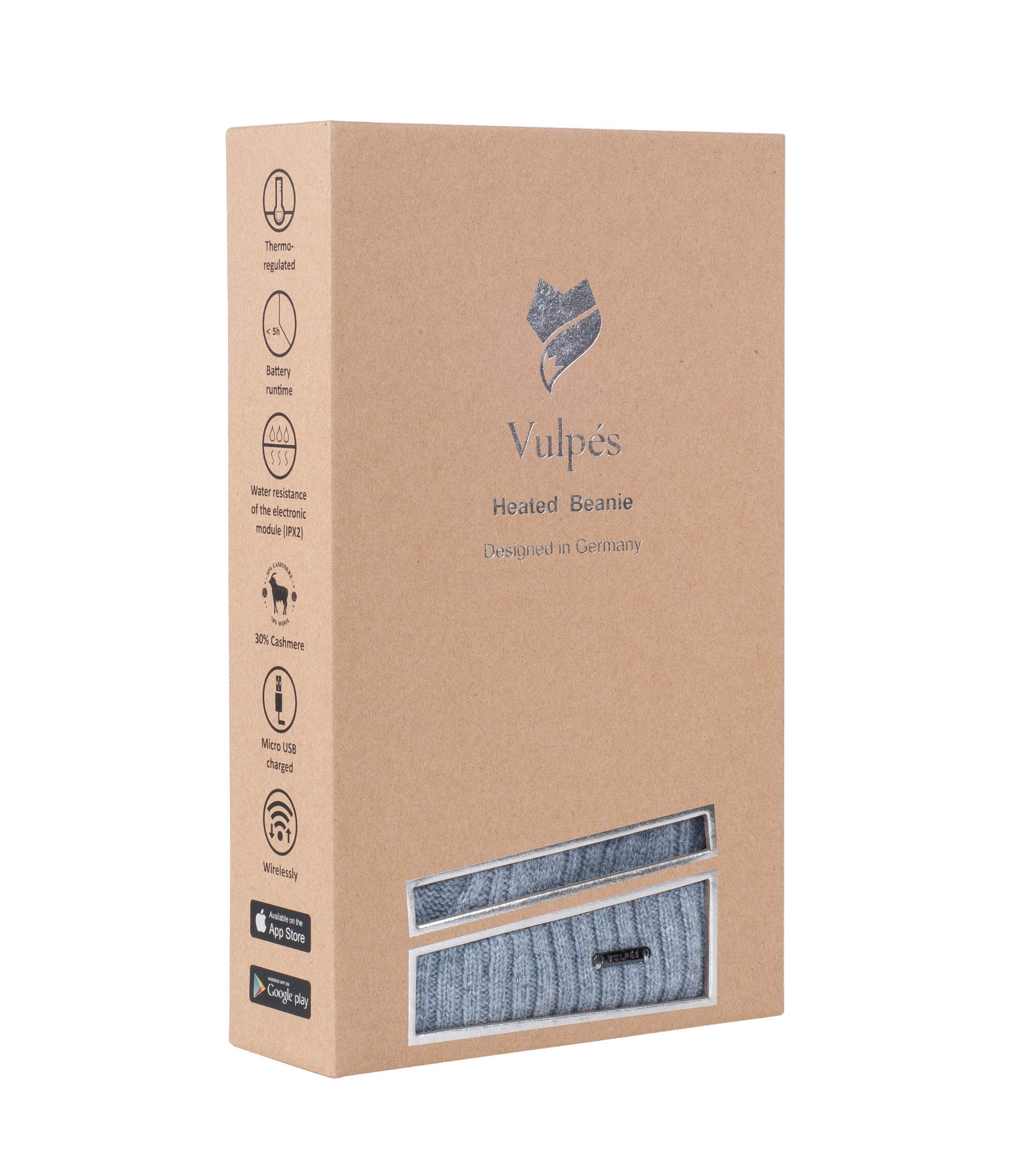 Vulpés Bonnet Femme avec Pompon – Bonnet Chauffant Intelligent pour Garder Les Oreilles au Chaud