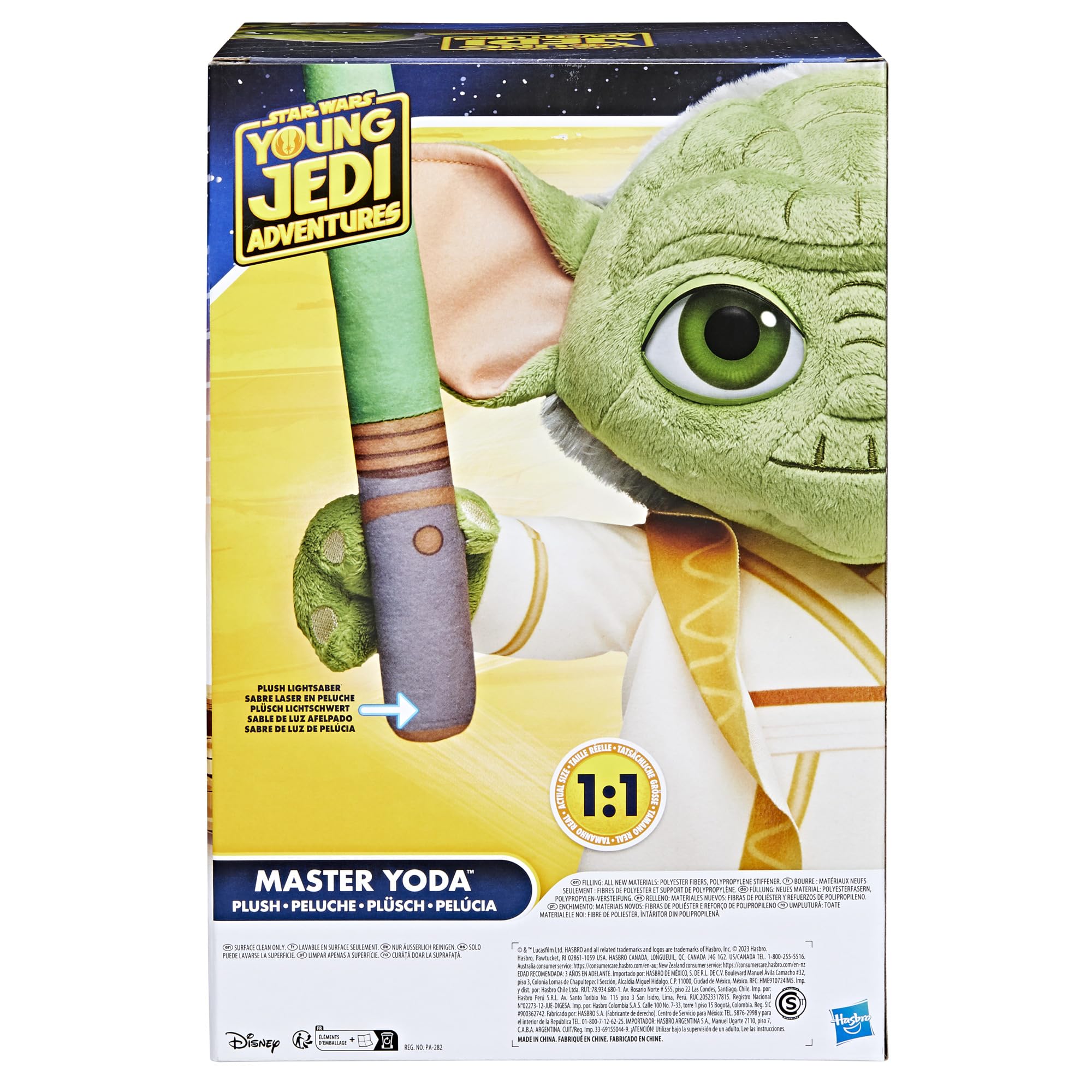Star War Master Yoda Peluche, jouets, jouets préscolaires pour garçons et filles de 3 ans