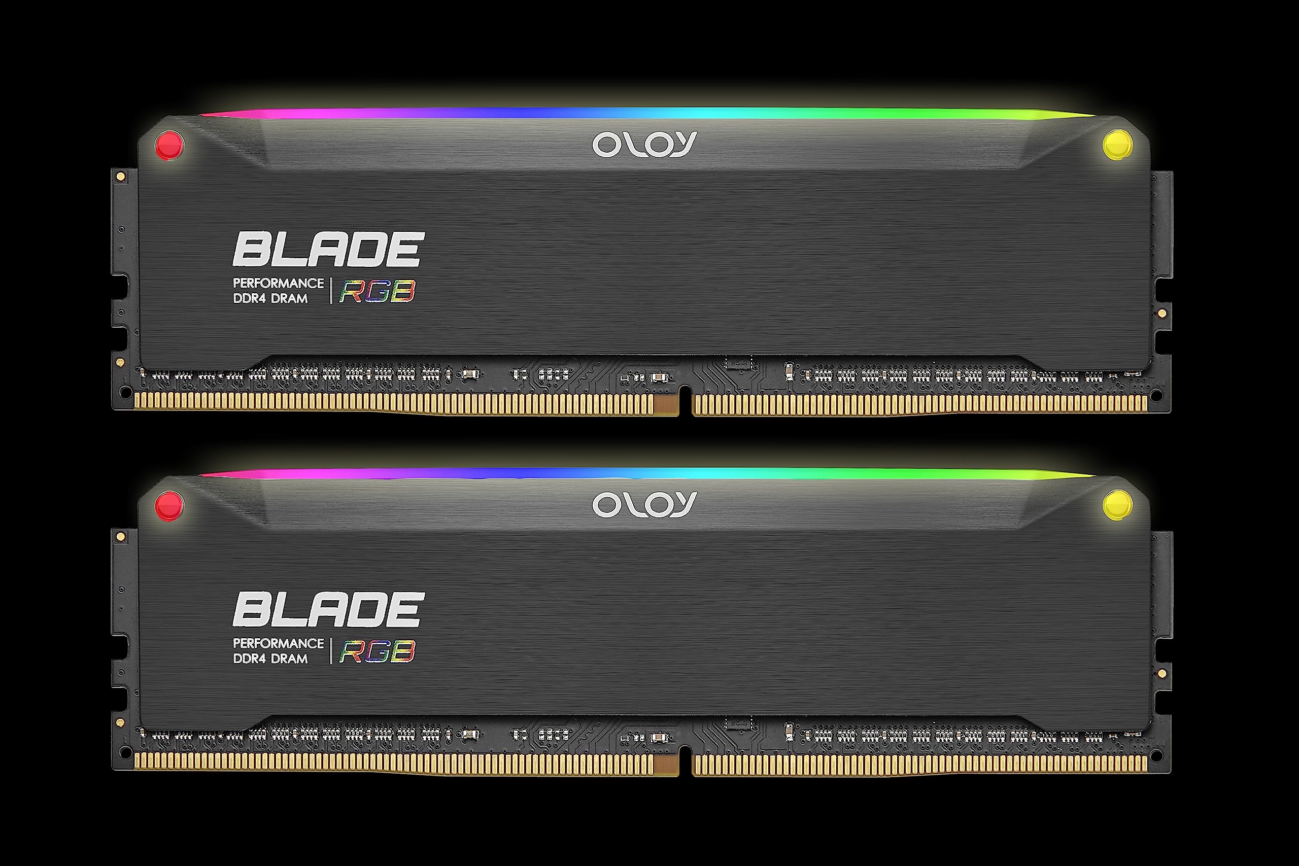 OLOy DDR4 RAM 16GB (2x8GB) Black Hairline Blade RGB 3200 MHz CL16