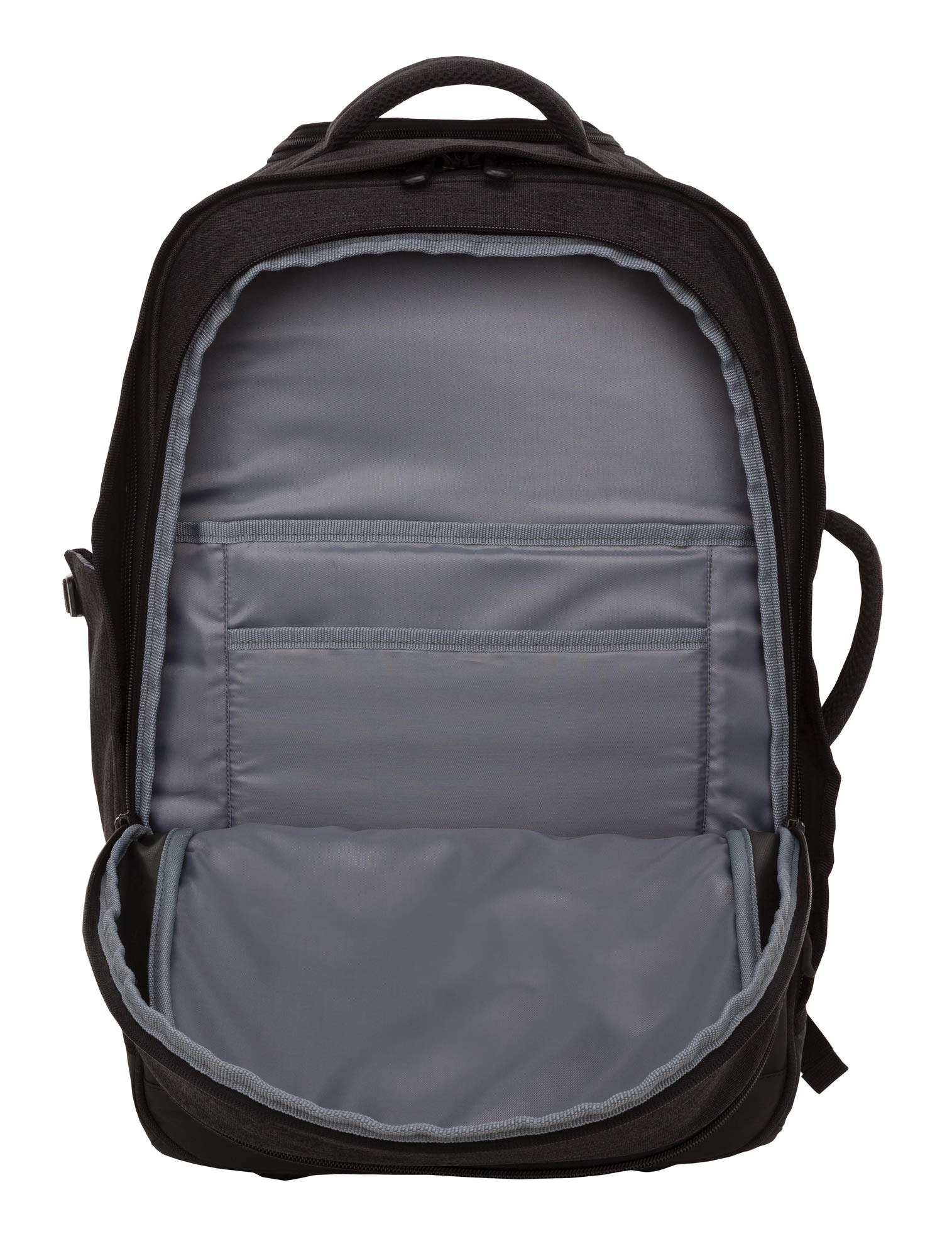 Outdoor Products Unisex Voyager plecak na kółkach, czarny tkany wrzosowy, jeden rozmiar