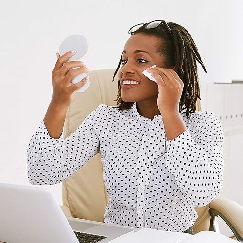 Miniatura 5 de Blulu 24 piezas Mini espejo compacto plegable portátil de bolsillo redondo espejo de maquillaje a granel para mujeres y niñas, viaje uso diario, 2