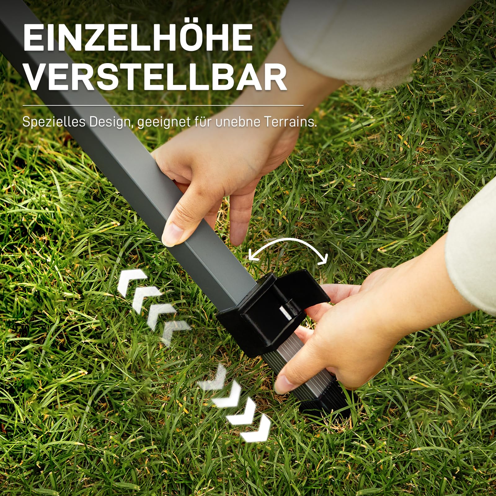 EVER ADVANCED Campingtisch Klappbar Aluminium 120X70CM Klapptisch 100KG Belastbar Aufrollbarer Tischplatte für 4-6 Personen, Falttisch mit Tragetasche für Camping Picknick Garten Balkon, Dunkelgrau