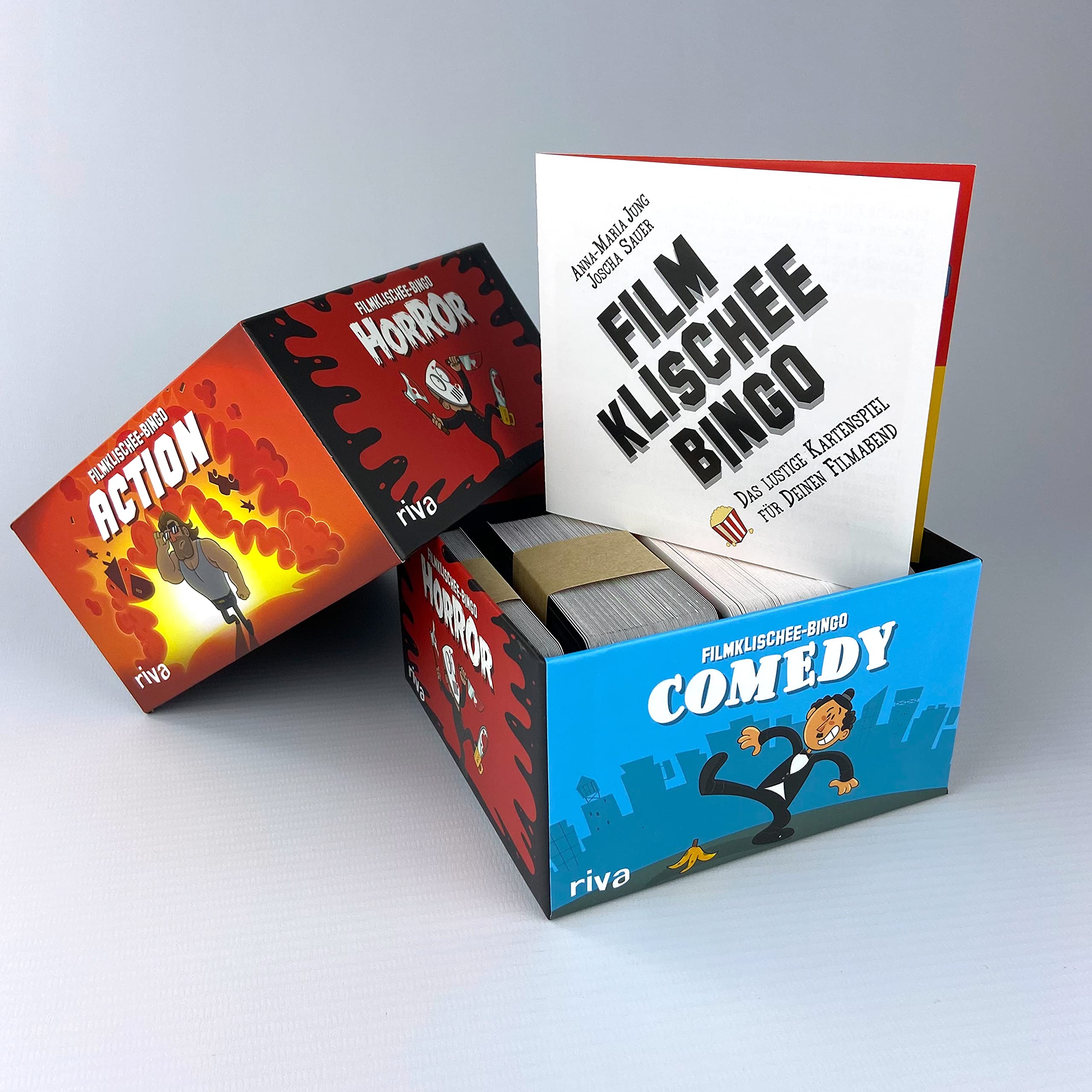 Filmklischee-Bingo: Das lustige Kartenspiel für deinen Filmabend | Gemeinschaftsspiel für Jugendliche und Erwachsene. Das perfekte Geschenk für Filmfans ab 12 Jahren