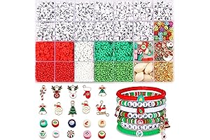 4453-Piece Christmas Jewellery Making Kit for Girls Ages 5-12