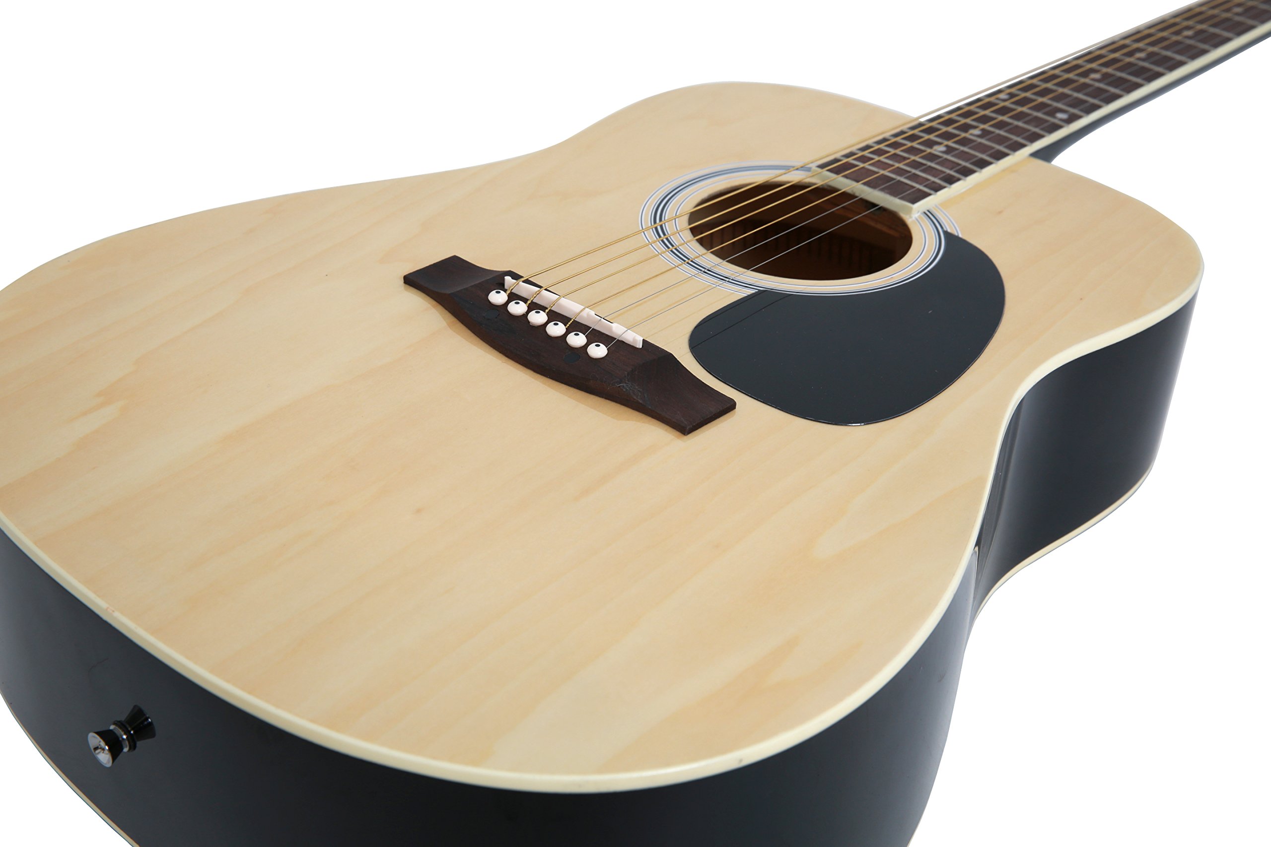 Akustikgitarre natur inkl. Tasche