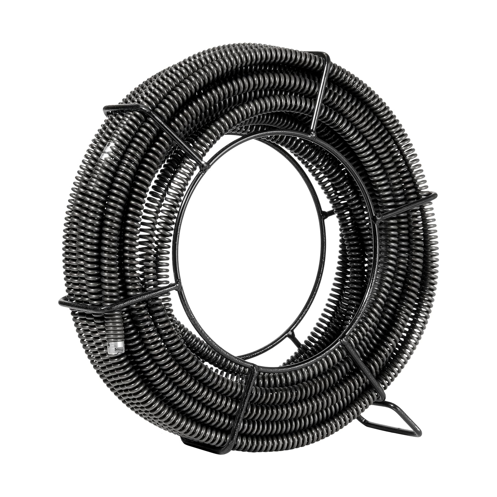 VEVOR Cable de Limpieza de Drenaje, Limpiador de Drenaje Seccional Profesional con 7 Cortadores, 395 x 395 x 117 mm
