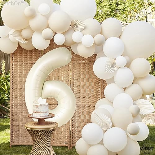 Miniatura 1351 de KatchOn, Globo dorado gigante del número 8 de 40 pulgadas, globo dorado del número 8 para decoraciones de cumpleaños de 8 años para niñas