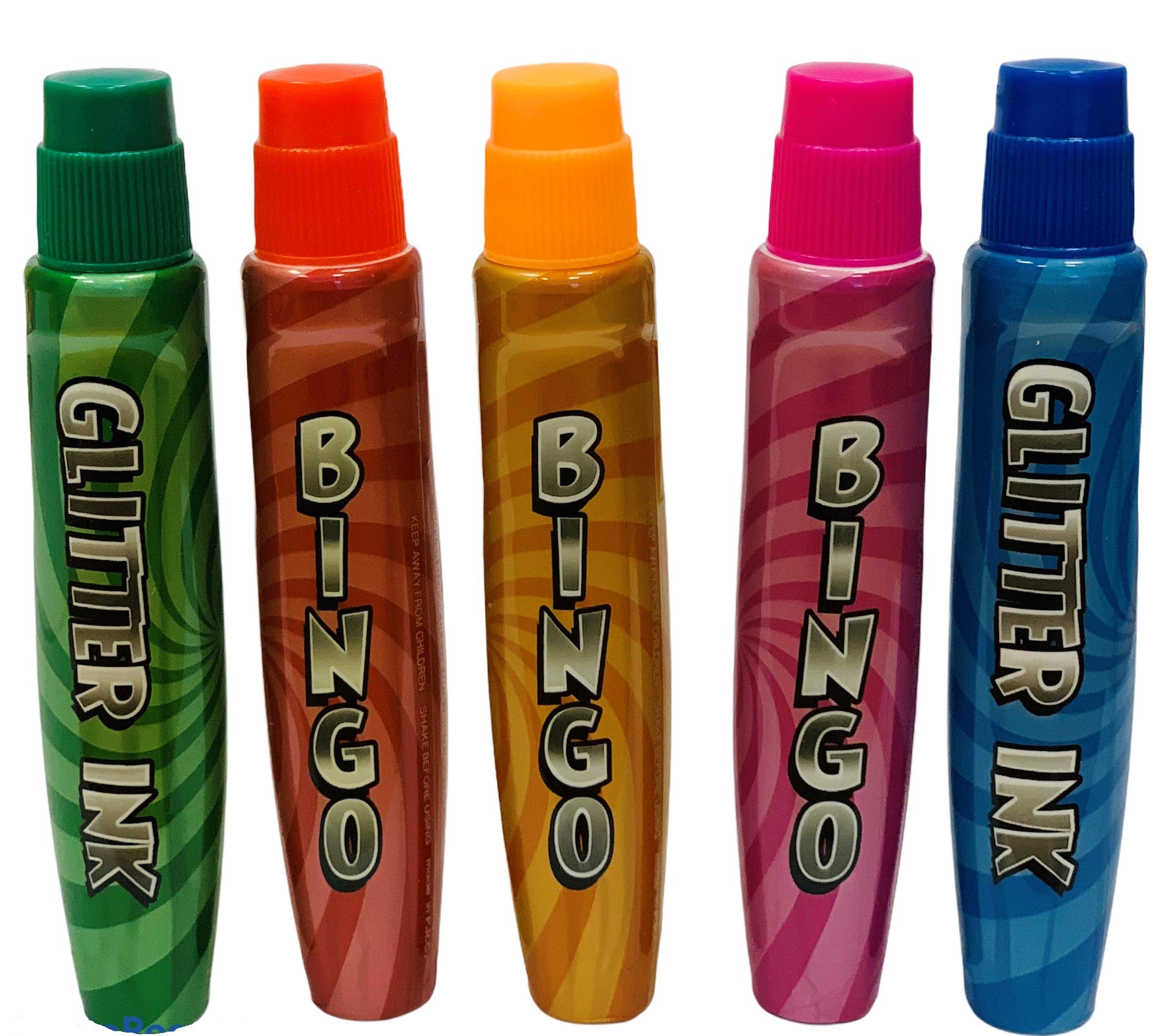 Lot De 16 Tampons De Bingo – Couleurs Assorties, Encre à Séchage Rapide, Design Stylo Ergonomique 127x17 Mm, 13 Ml Chacun – Pour Jeux Et Loisirs Créatifs