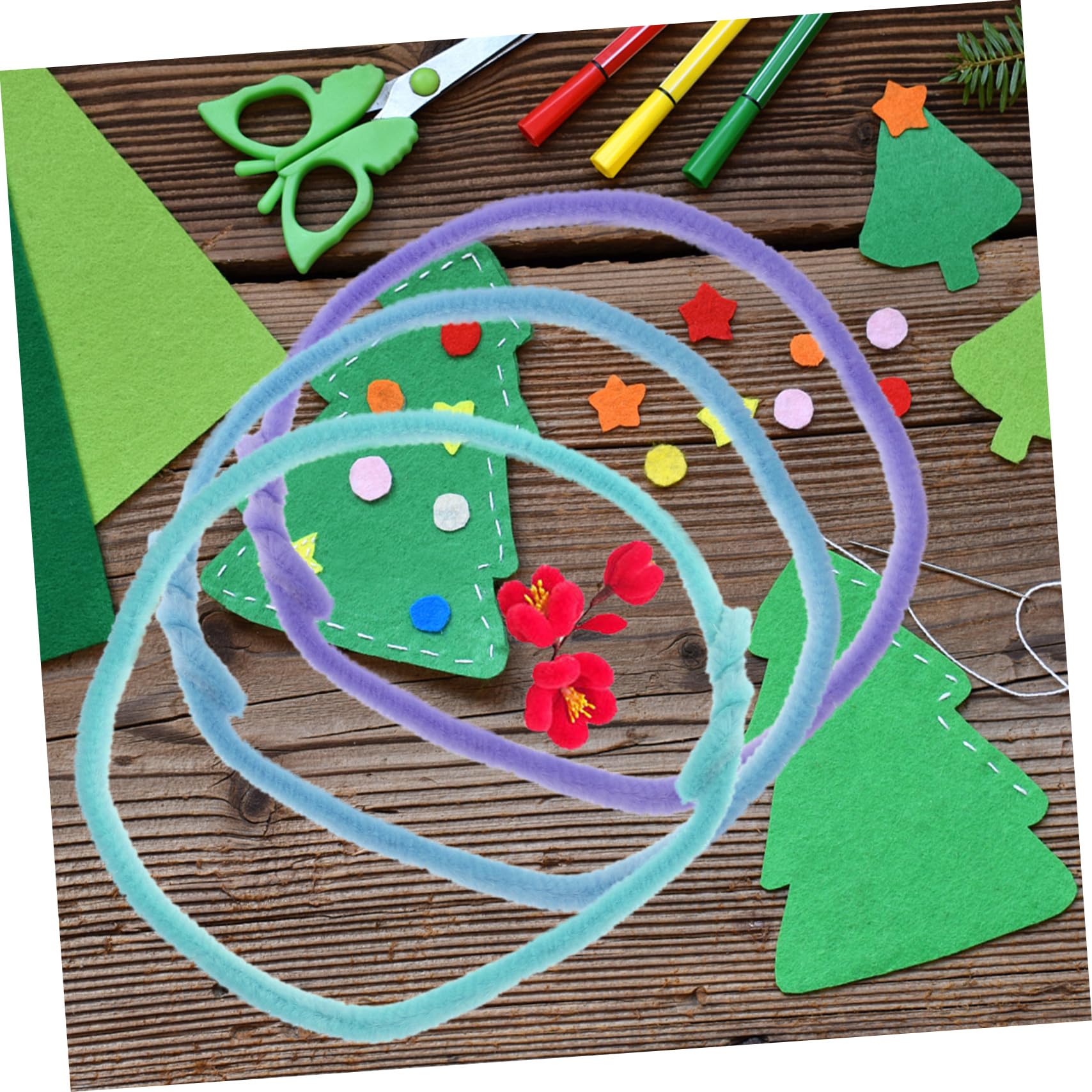 Housoutil 4 Set Scovolini Ciniglia Colorati Per Lavoretti Per Progetti Artigianali Fai Da Te Materiale Educativo Per Insegnanti Creatività Senza 10 Pezzi*4