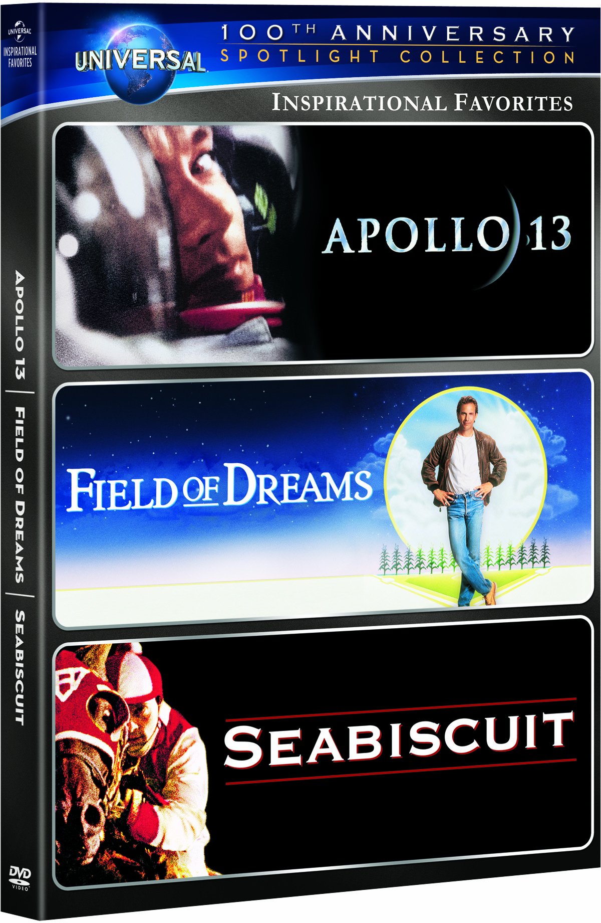 Inspirational Favorites Spotlight Collection (Apollo 13 / Field of Dreams / Seabiscuit) (Universal's 100th Anniversary Edition) [DVD]