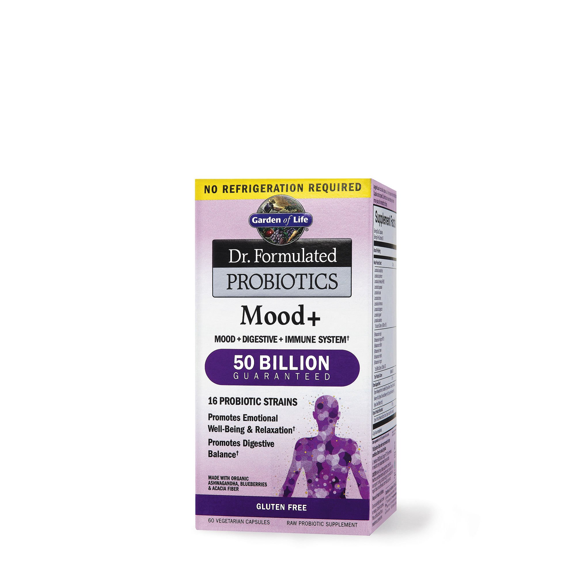 Dr. Formuliert Probiotika, Mood +, 60 Veggie Caps - Garten des Lebens