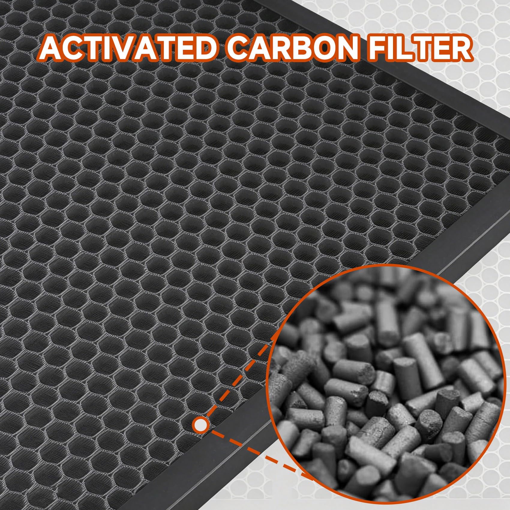 Filtros de carbón activo de repuesto para purificadores de aire Dri-Eaz HEPA 500, BlueDri BD-AS-550, VEVOR y Mounto, malla de prefiltro de 16 x 16 x 1 pulgada (paquete de 3)