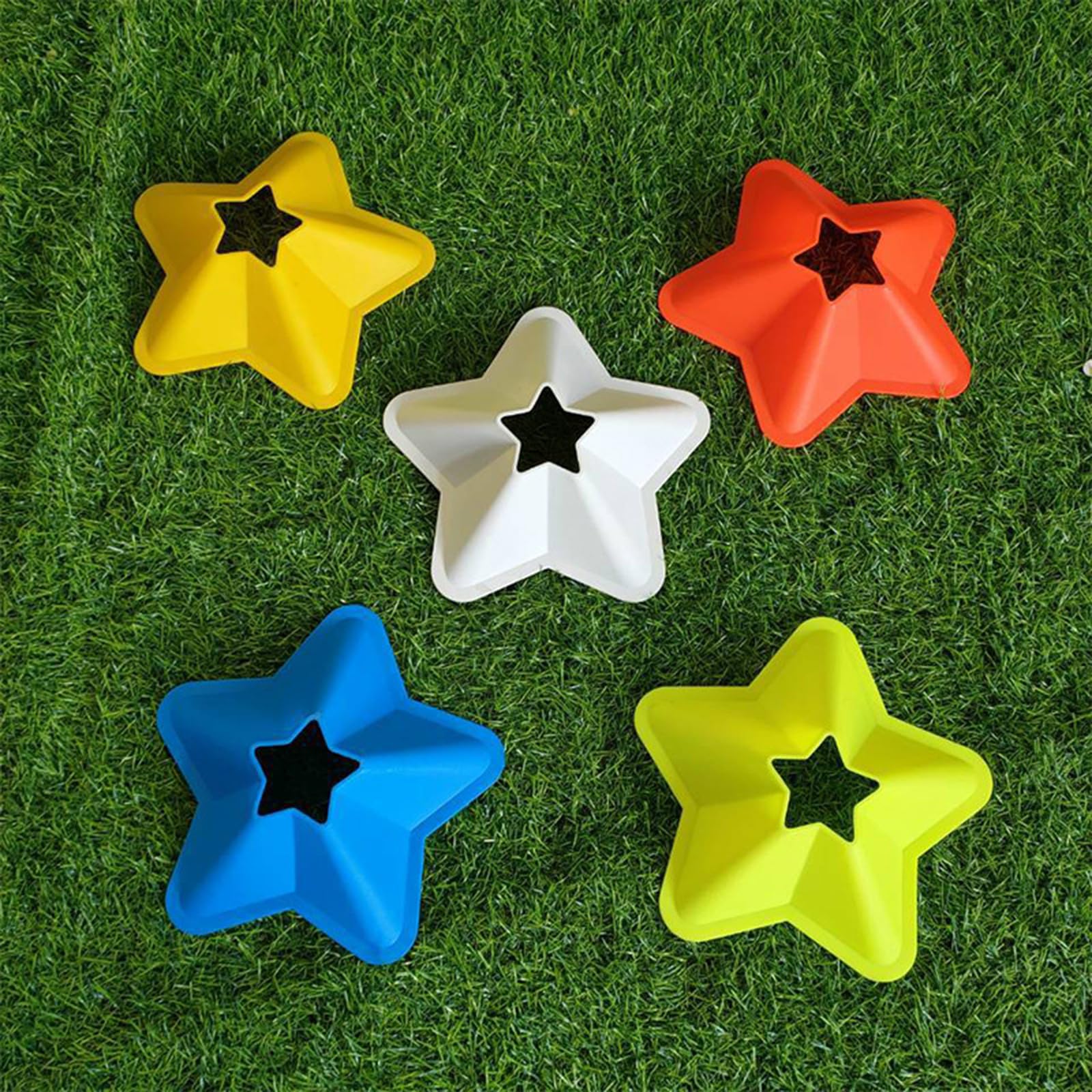 Conos de Entrenamiento Atlético Con Base Estrella. Durabilidad. Discos De Entrenamiento De Fútbol Mejoran La Precisión Del Trabajo Del Pie En Competiciones. Fútbol Precisión Equipo De Entren