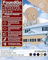 Vista 5 de FoundGo - Cortinas de vinilo de 8'H x 7'W para patio de 19oz, cercado de vinilo transparente para exteriores, lona resistente transparente