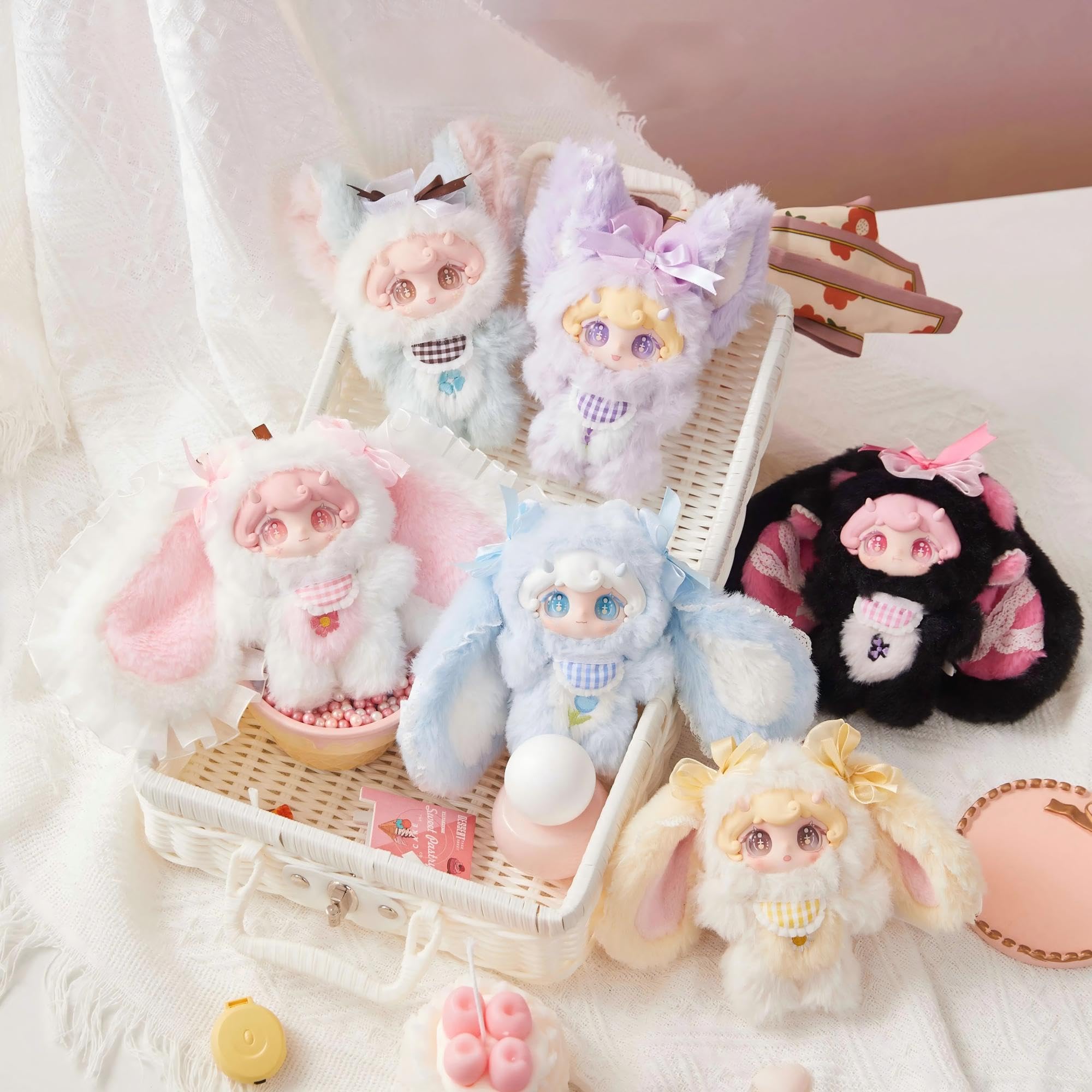 花型ぬいぐるみ ピンクとホワイト Amazon.co.jp: Lilina 花漾梦语 シリーズ ぬいぐるみブラインド