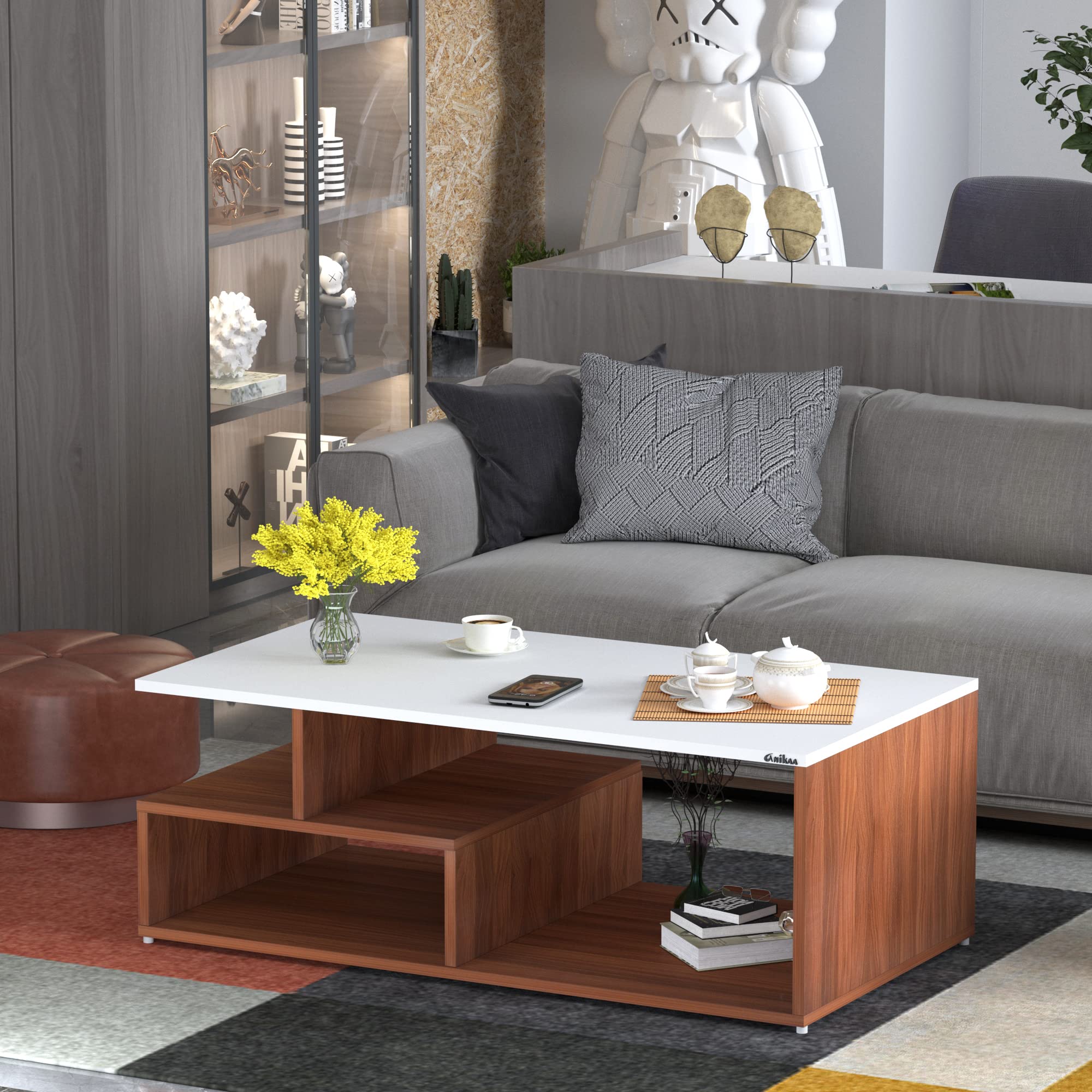 テーブル・机 rinogo Anikaa Dario Engineered Wood Coffee Table/Centre Table/Tea Table