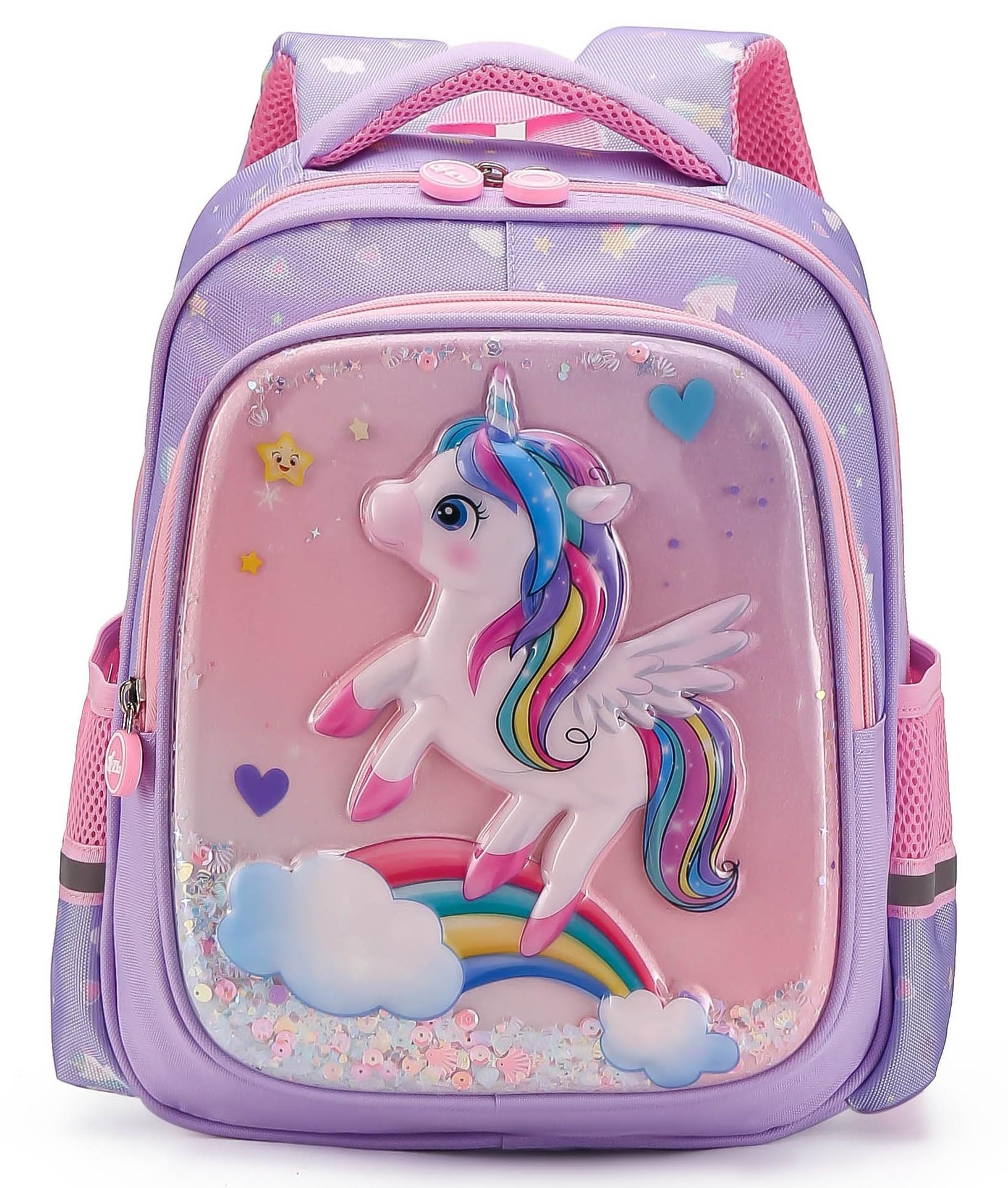 School Bag for Girls Age 3 to 6 Years Ideal for Preschool Nursery and Grade 1 to 3, High Desnity Nylon, Large Capacity Backpack Birthday Rakhi Gift for Kids