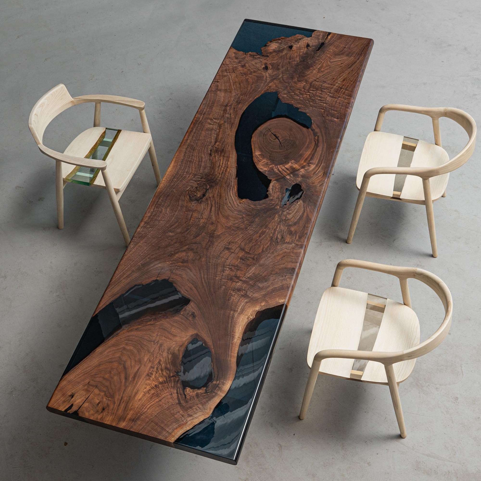 Amazon.com: Handmade Customized Epoxy Resin River Table, Black