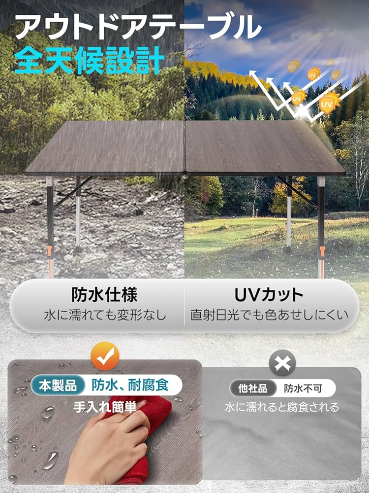 Amazon.co.jp: KingCamp アウトドア テーブル キャンプ