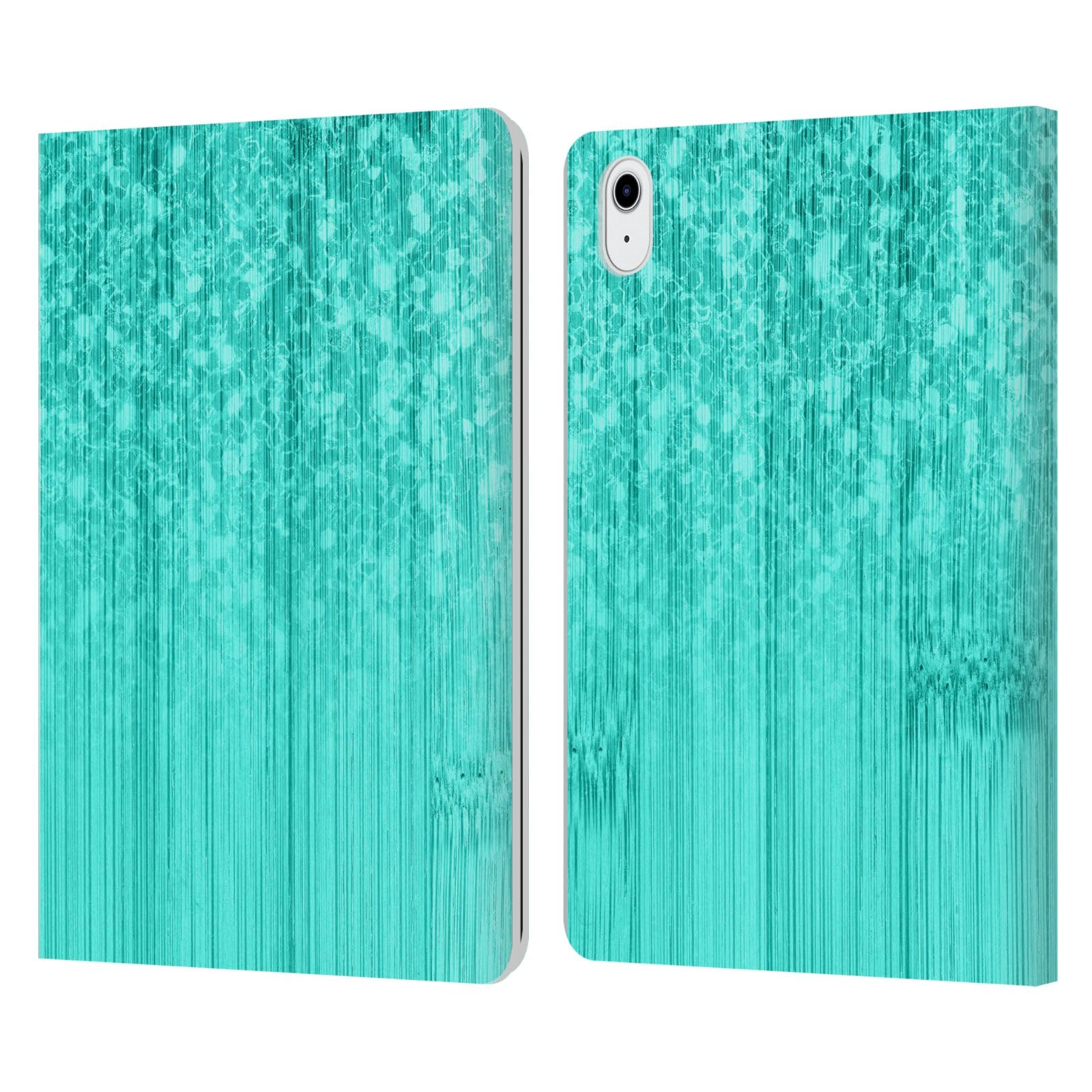 Funda de cuero iPad Air 2022 carcasa resistente turquesa con soporte 7