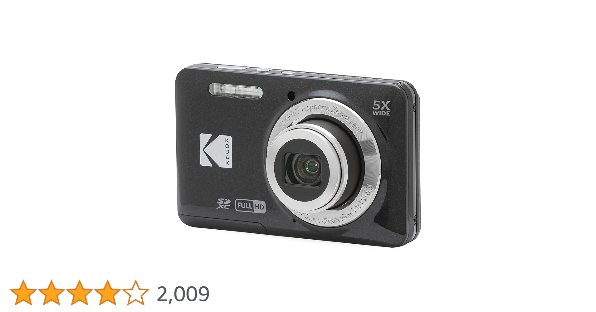 Amazon | KODAK (コダック) PIXPRO 使いやすい ズーム FZ55-BK