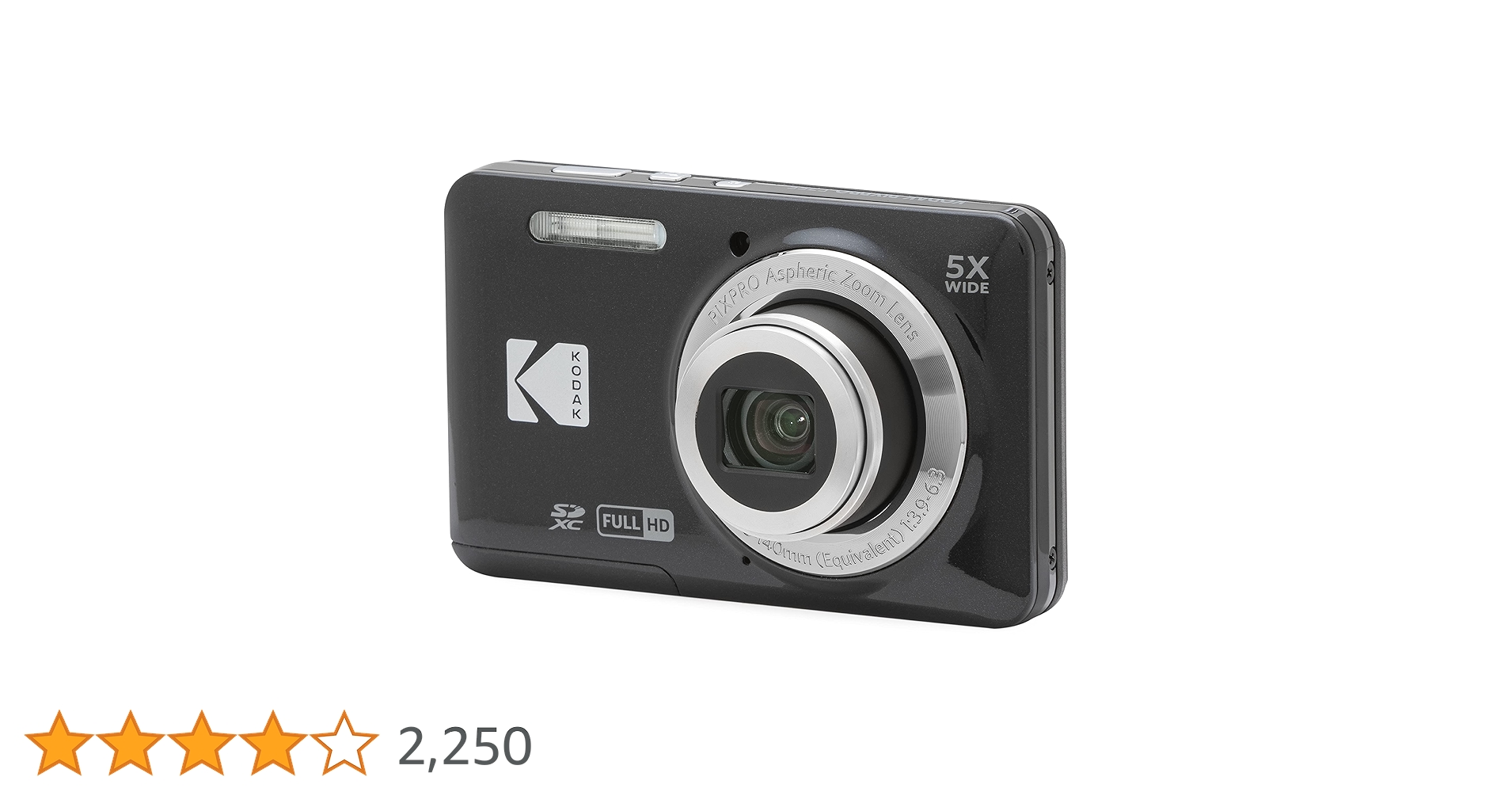 KODAK コダック PIXPRO FZ55 コンパクトデジタルカメラ ブラック Amazon | KODAK (コダック) PIXPRO 使いやすい ズーム FZ55-BK 16MP