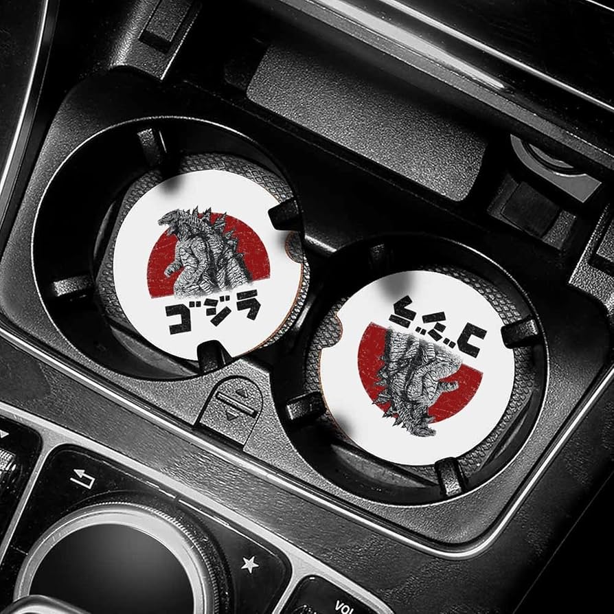 レア　未使用　ゴジラ　コースター　グッズ Amazon.co.jp: ゴジラ 怪獣王 カーカップ カーコースター 車用