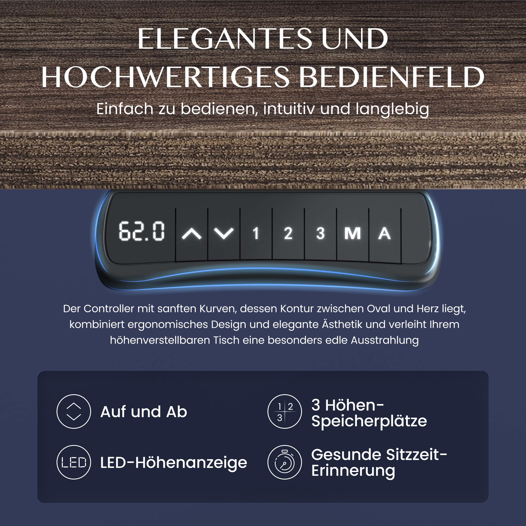 FLEXISPOT Höhenverstellbarer Schreibtisch Elektrisch Tischgestell mit 2 starken Motoren, Super Belastung 160KG, 3-Fach-Teleskop, Memory-Steuerung, LED Höhenanzeige (PRO Schwarz) | Elektrisches Tischgestell mit hoher Belastbarkeit bis 160 kg, Memory-Steuer