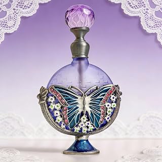 SEVENBEES Vintage Purple Glass Perfume Bottle