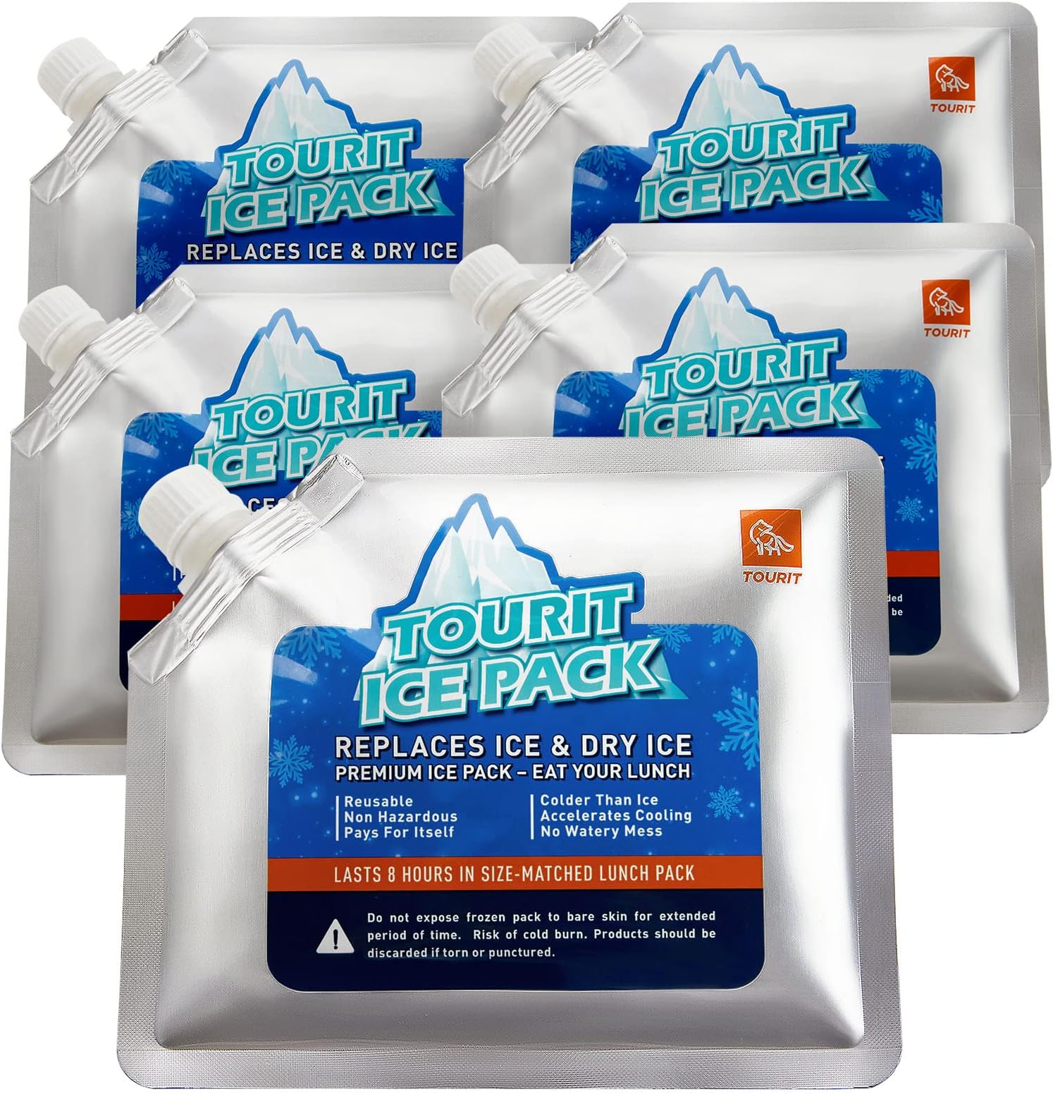Reusable Ice Pack for Coolers Long Lasting Cooler Ice Packs for Cooler Bag Lunch Bags/Boxes, Cooler Backpacks, Freezer Packs for Coolers