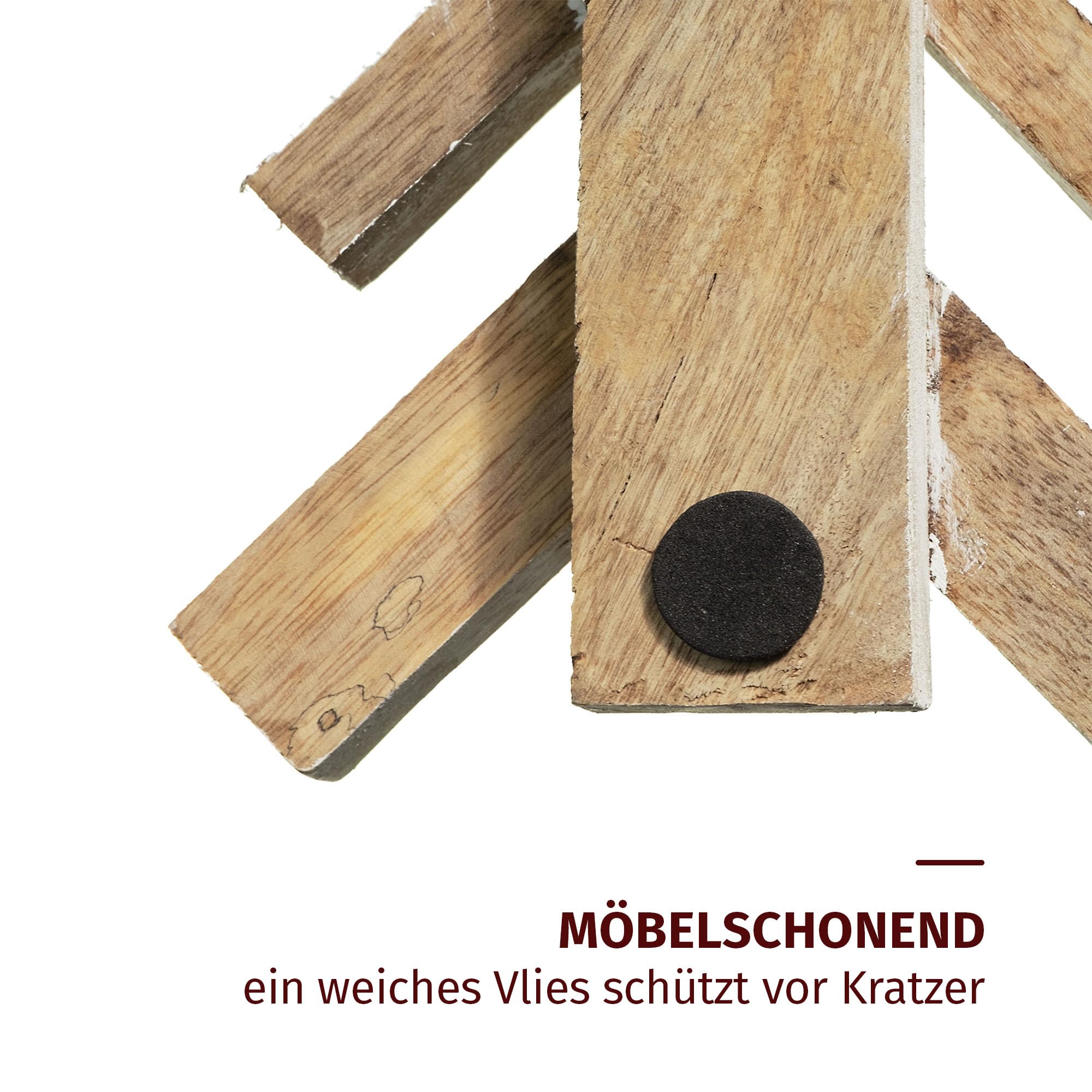 Moritz Décoration de Noël flocon de neige 60 cm à suspendre en bois de manguier Décoration murale ou de fenêtre de style naturel avec suspension en perles de bois Décoration de Noël rustique