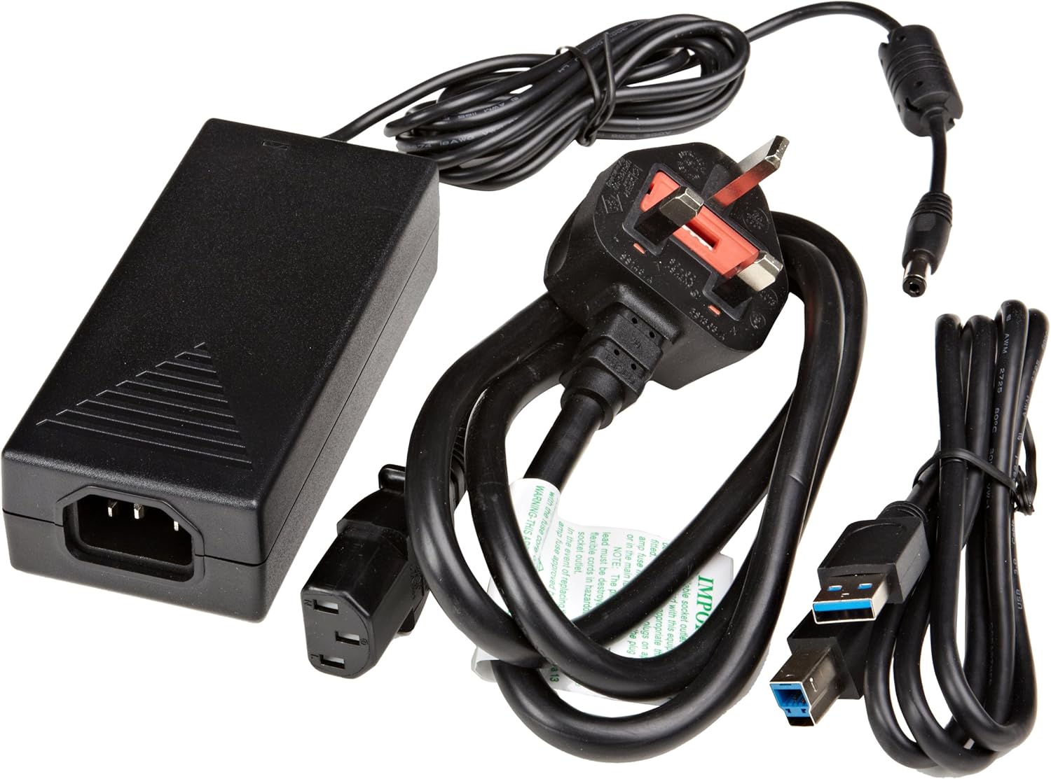 AmazonBasics 10-Port USB 3.0 Hub and accessories