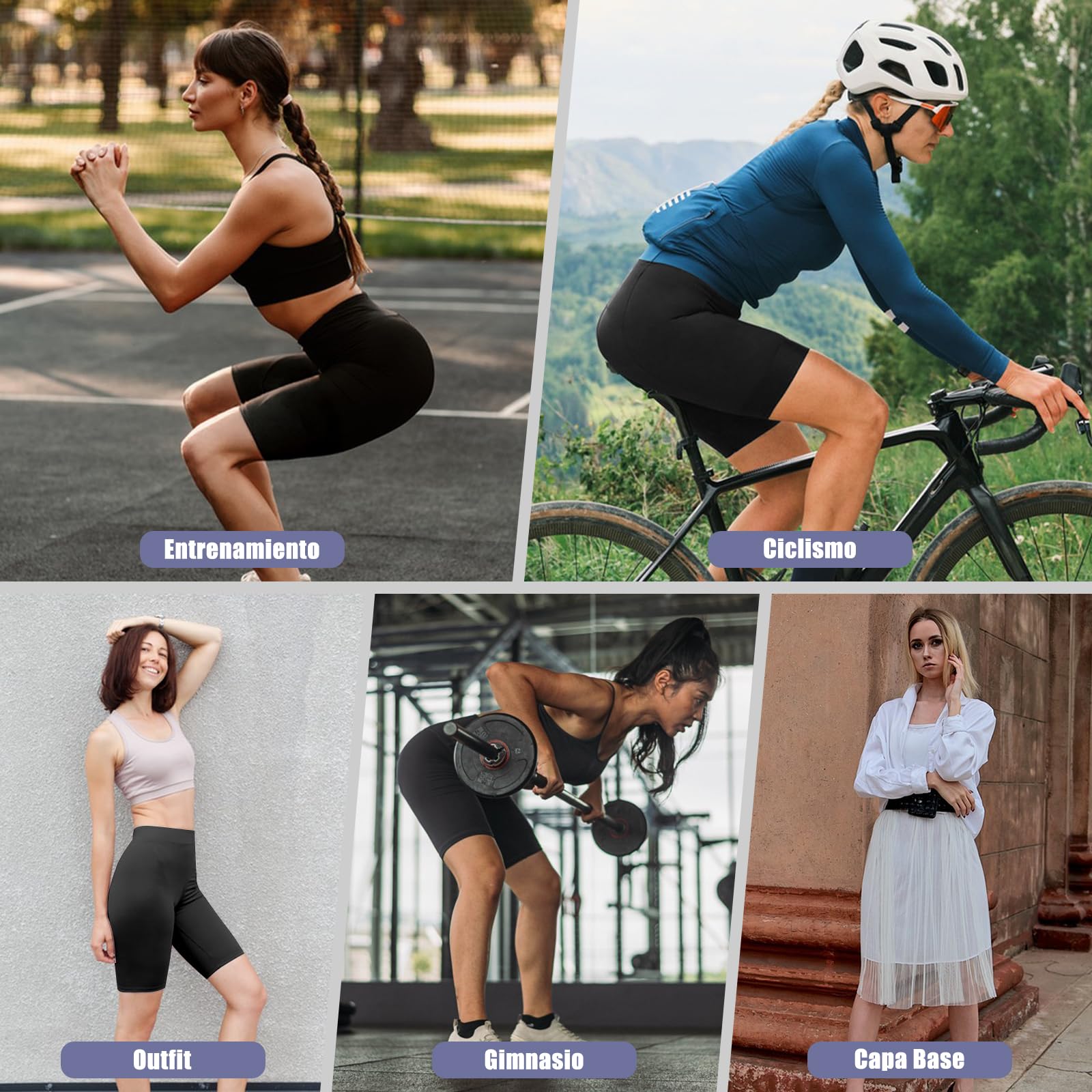 Pantalones Cortos Mujer Deporte Pantalones Yoga Cintura Alta Sin Costuras Mallas Cortas Elásticas Leggins Transpirable Secado Rápido Pantalones De Ciclismo Control De Abdomen Fitness Shorts