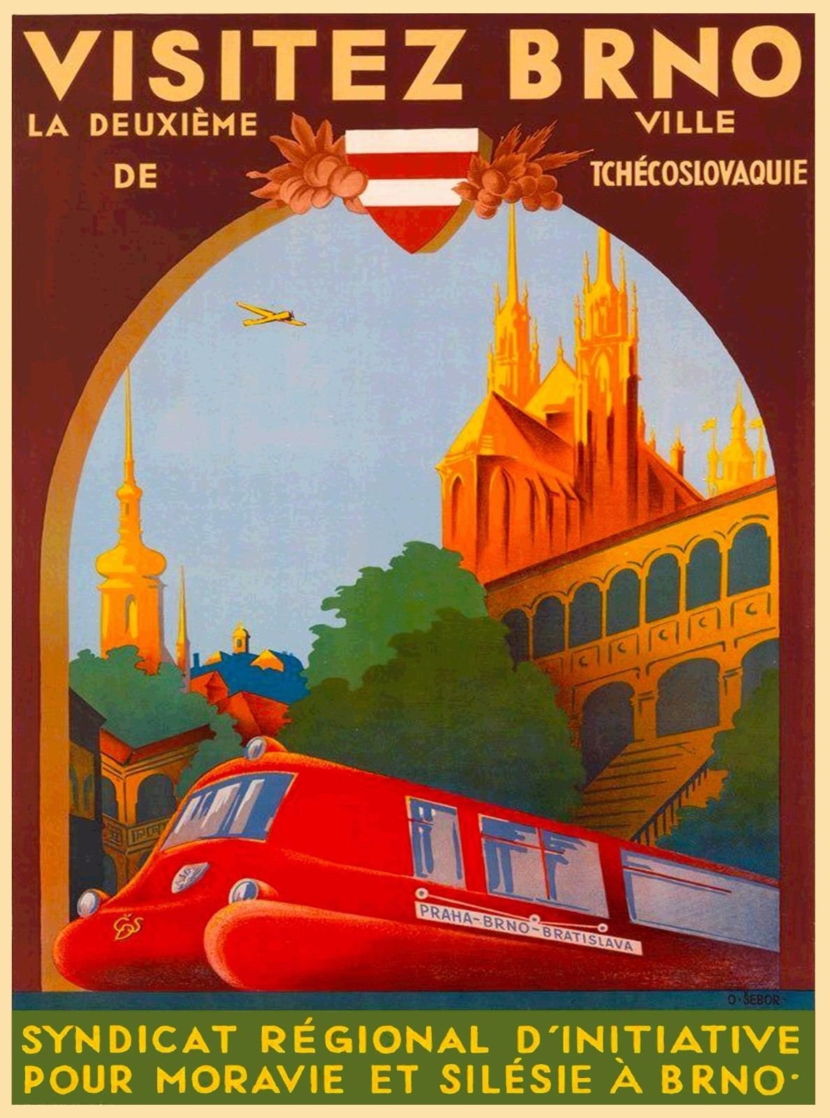 Magnet Brno Czech Republic Europe Praha Prague Advertisement Travel Art Magnet