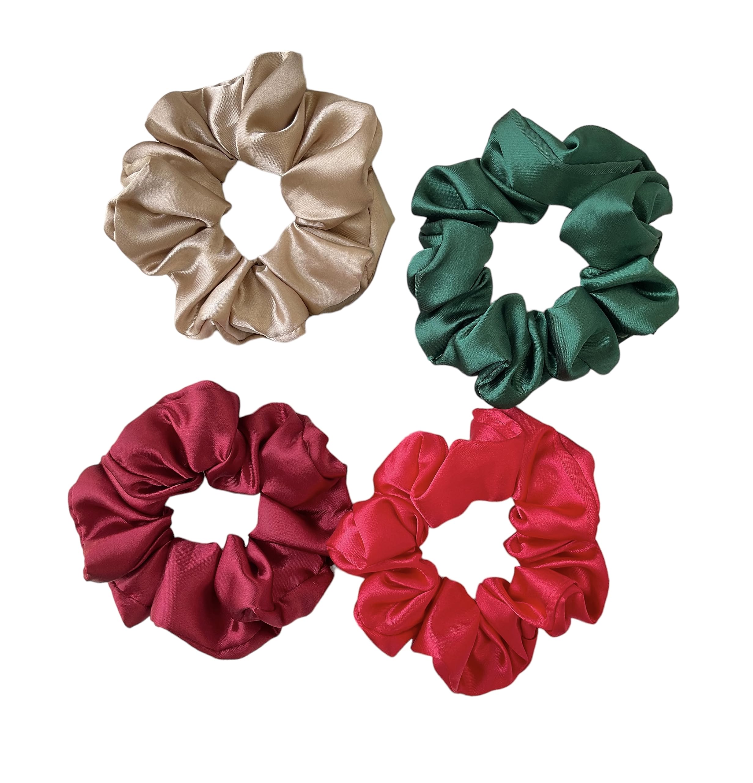 Libea Luxury Satin Scrunchies for Women/Girls SAME 4 COLORS AS PIC | Best Gift for Sister, Friend, Mom | pack of 4 (B0CHK9G5ZS) Amazon Price History, Amazon Price Tracker