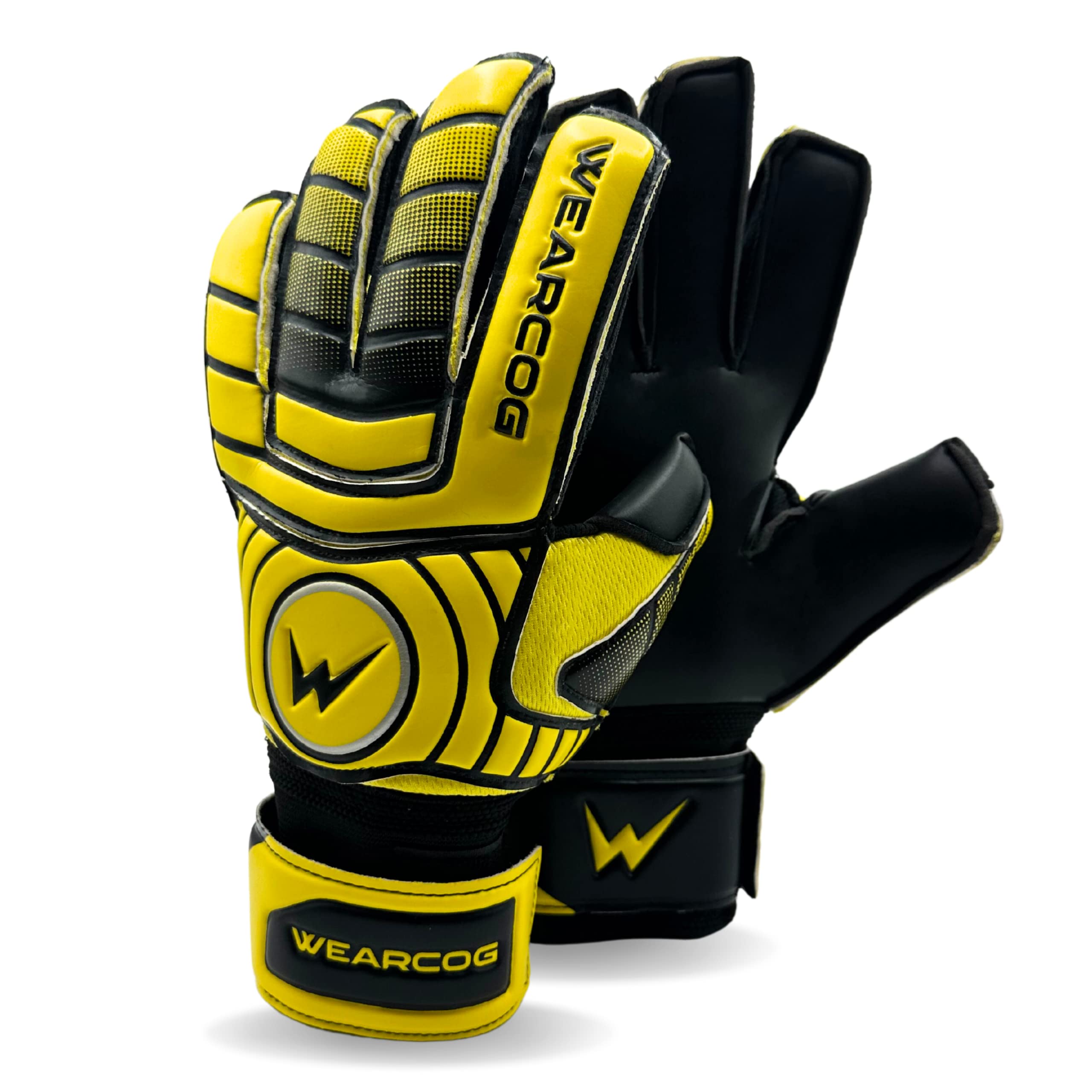 Soccer Goalkeeper Gloves for Kid's and Men's | Football Goalie Gloves with Double Wrist Protection and Strong Grips Palms | Anti-Slip Soccer Goalie Gloves