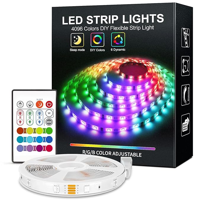 Buy YEEMAYLUX LED Strip Lights, Upgraded 16.4ft RGB LED Light Strips