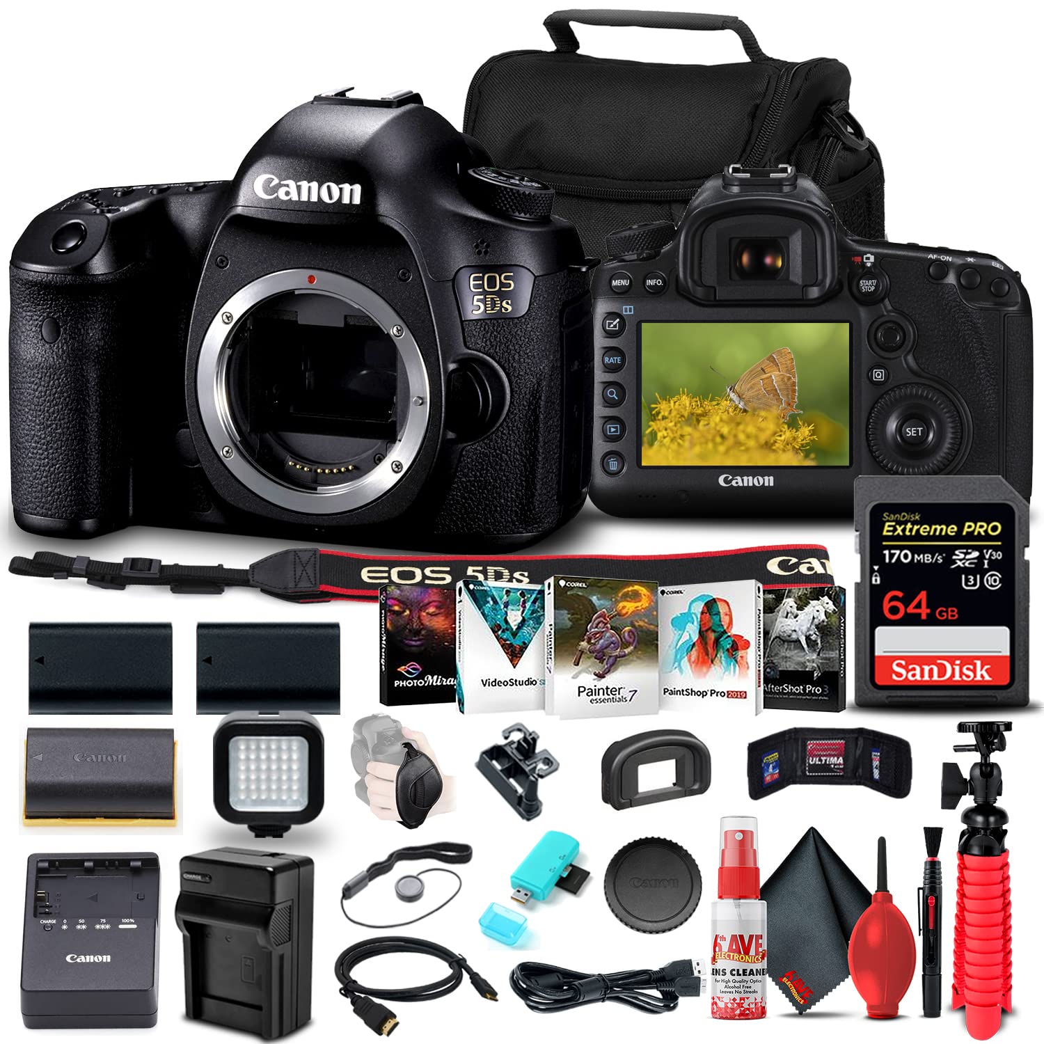 Amazon.com : Canon EOS 5DS DSLR Camera (Body Only) (0581C002) +