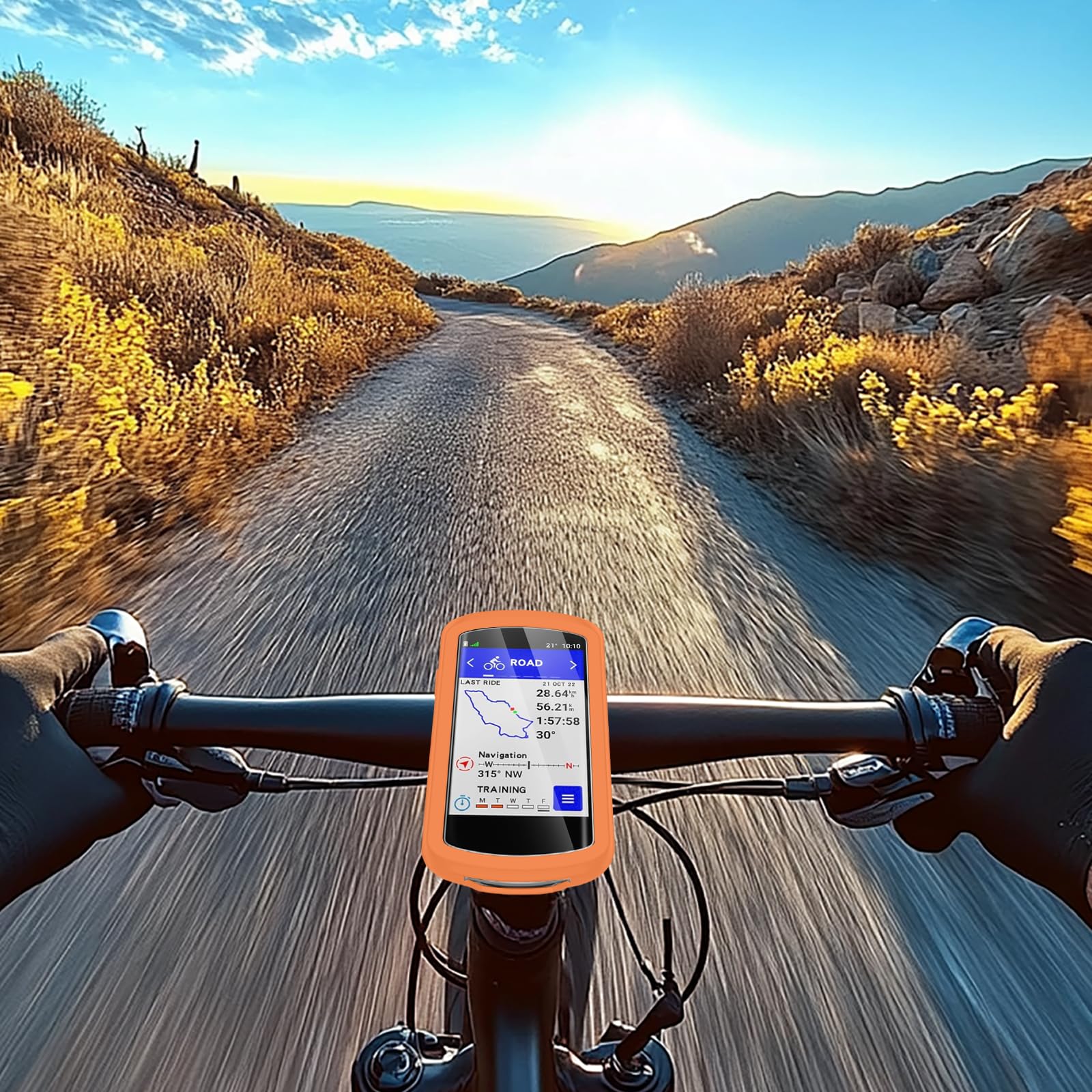 Pnakqil Folia ochronna na wyświetlacz z 2 sztuk szkła hartowanego + etui kompatybilne z Garmin Edge 1040, folia ochronna GPS, rower, akcesoria do Garmin Edge 1040, twardość 9H, szkło hartowane