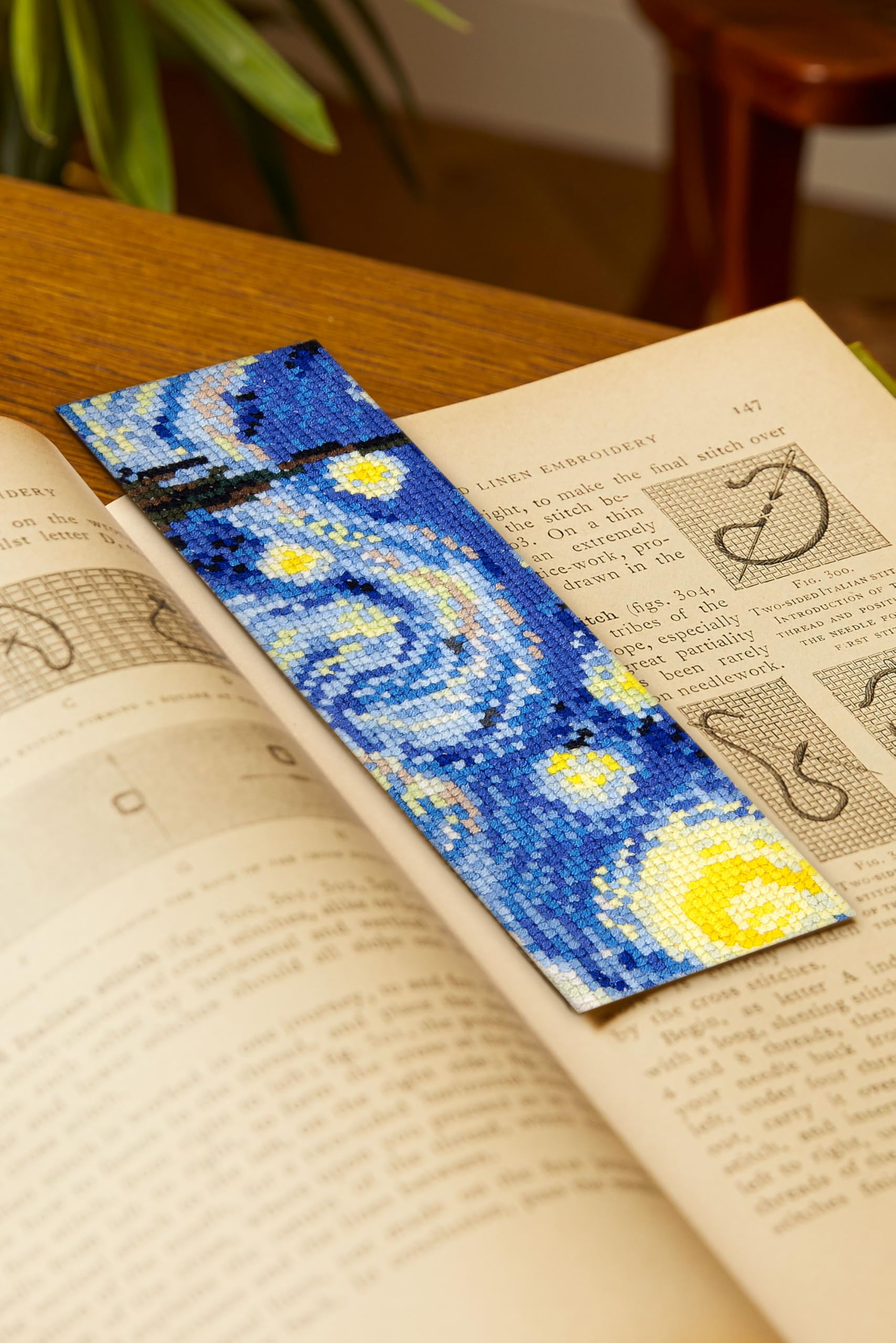 DMC - Van Gogh's Starry Night Advanced Cross Stitch Bookmark Kit