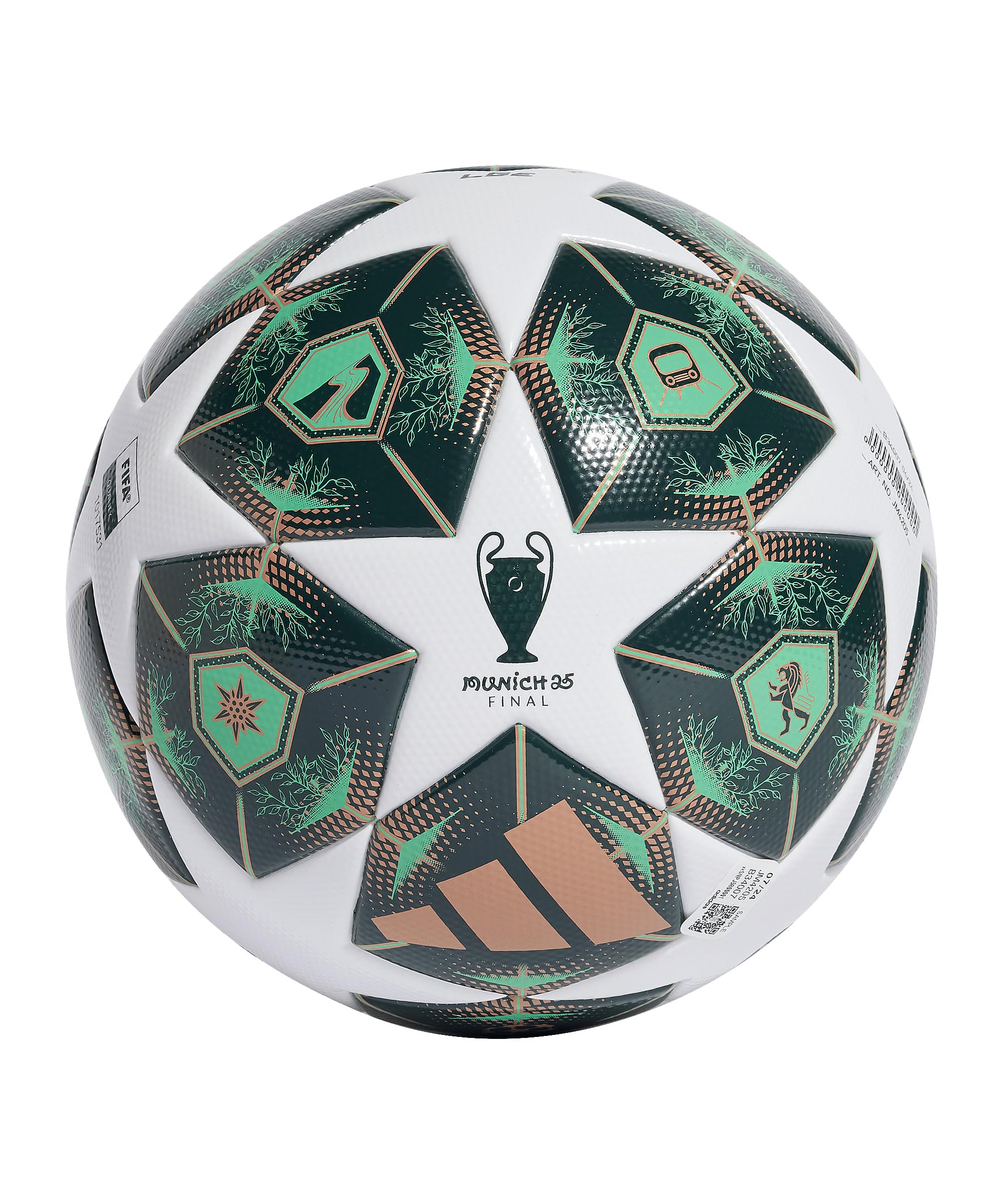 adidas UEFA Champions League LGE Box FIFA Quality Ball JM4205 Ballon de Football, Unisexe, Vert, 4 UE
