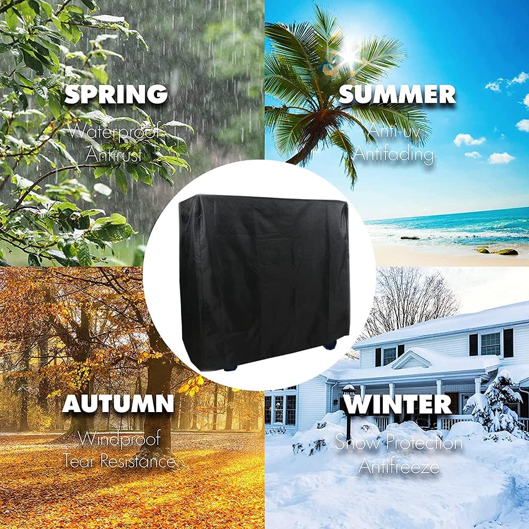 Patio Prep Table Cover Waterproof BBQ Prep Table Cover for Keter Unity Portable Outdoor Table Garden Furniture Cover with Handles, Full Protection (Small)