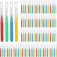 Vista 39 de Patelai 100 piezas de cepillos para limpiador, cepillo interdental, palillo de dientes, cabezal de hilo dental, hilo dental, higiene dental, hilo
