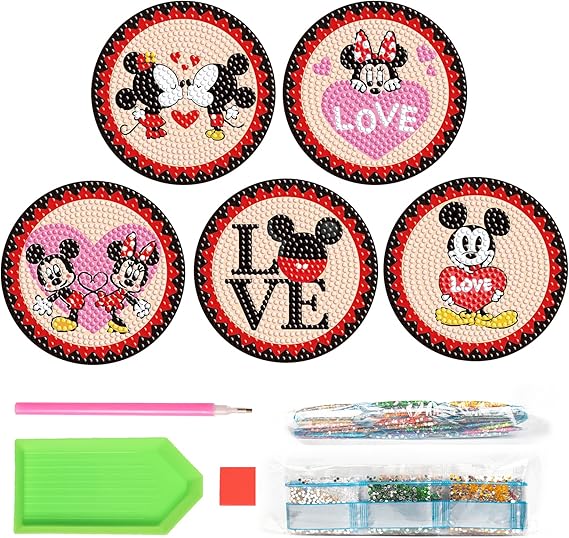 Amazon SWR 5PCS Diamond Painting Coasters With Holder DIY Cartoon amazon-swr-5pcs-diamond-painting-coasters-with-holder-diy-cartoon